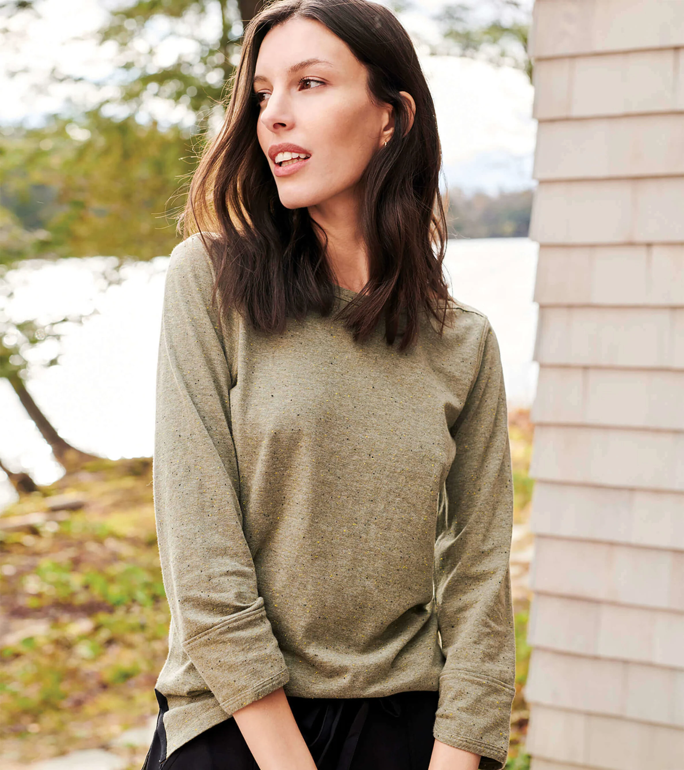 3/4 Sleeve Breton - Loden Green - Image 2
