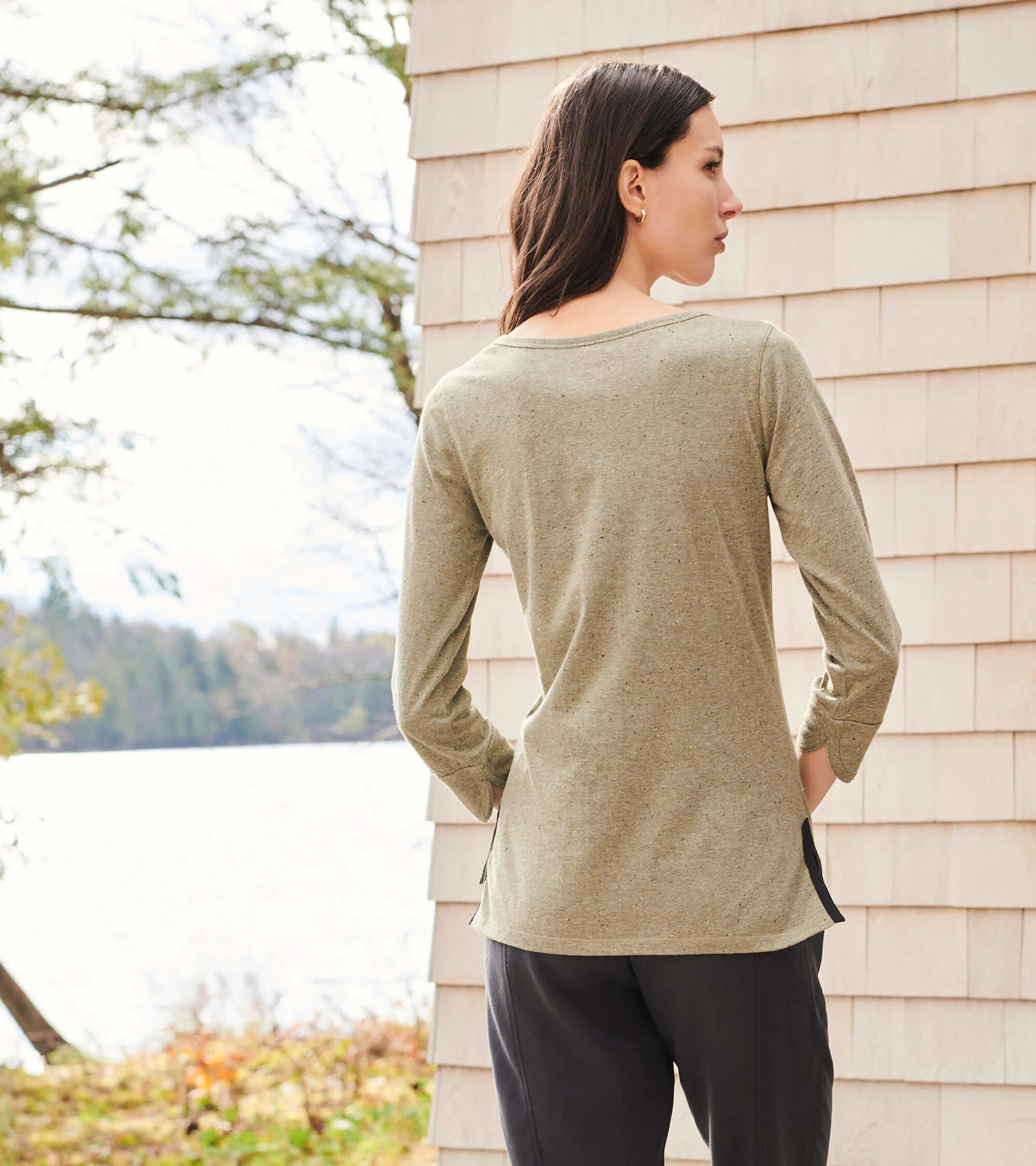 3/4 Sleeve Breton - Loden Green - Image 4