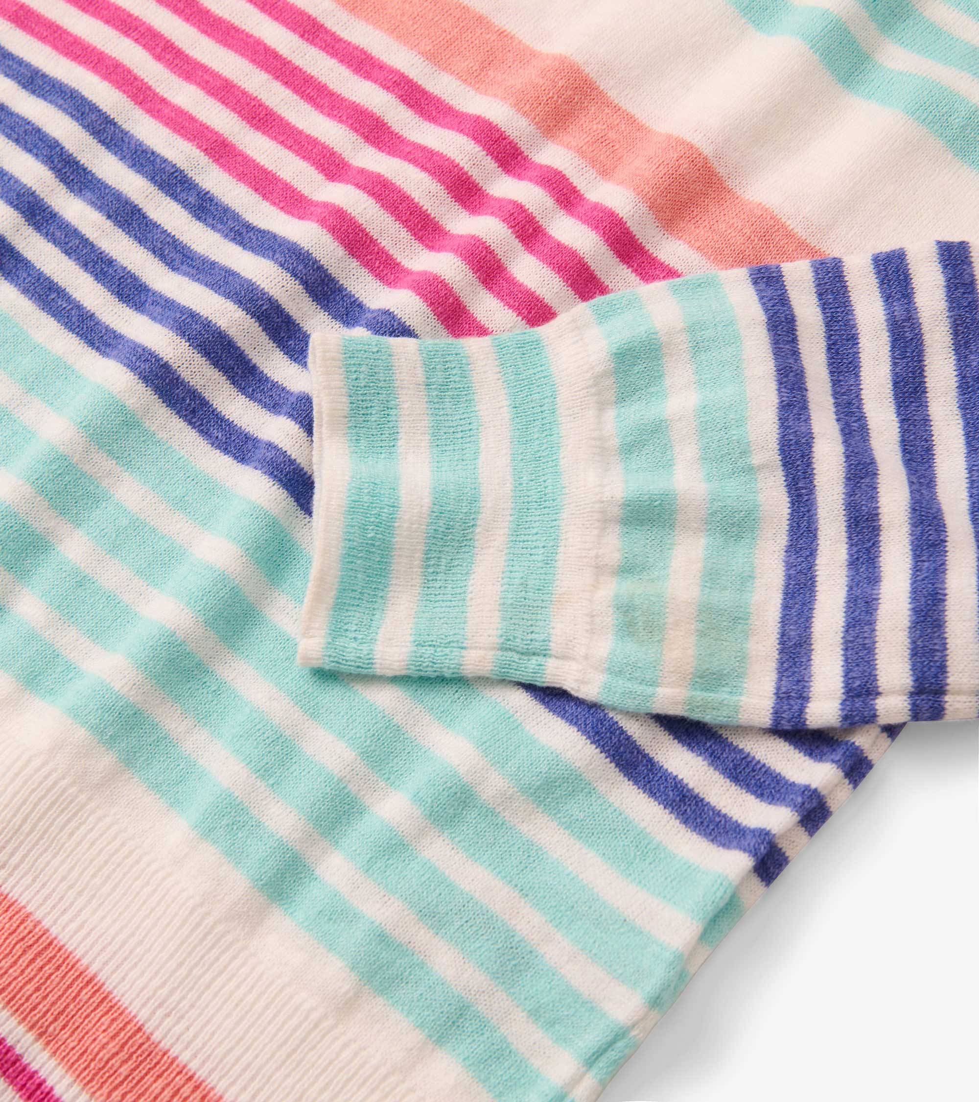 3/4 Sleeve Knit Breton - Cherry Stripes - Image 6