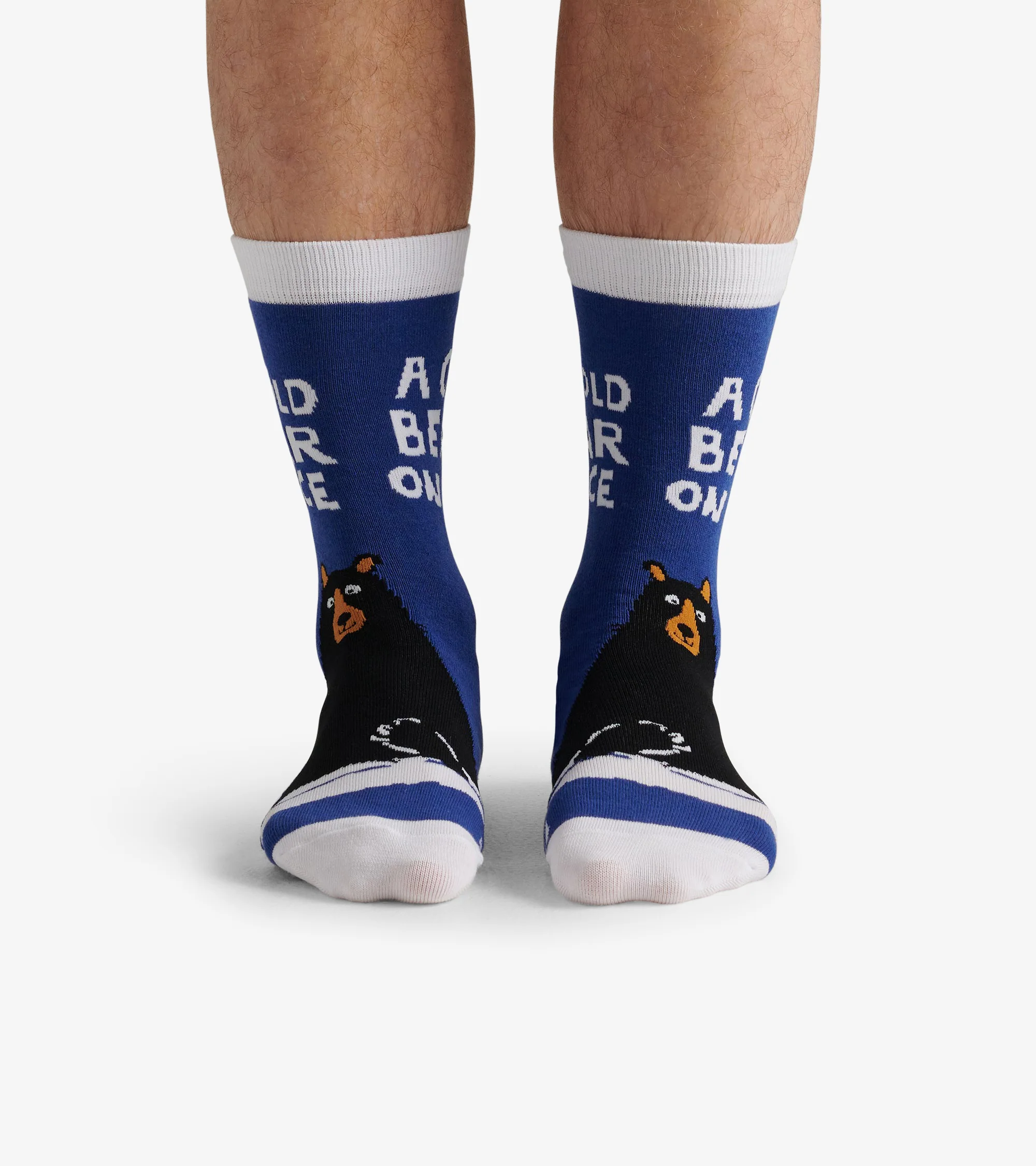 A Cold Bear on Ice Men's Crew Socks - Image 3
