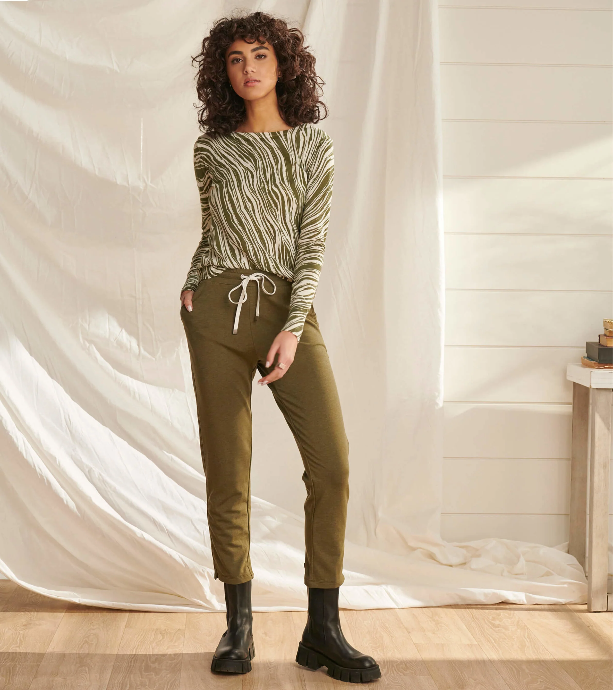 Adrien Jogger - Loden Green Melange - Image 5