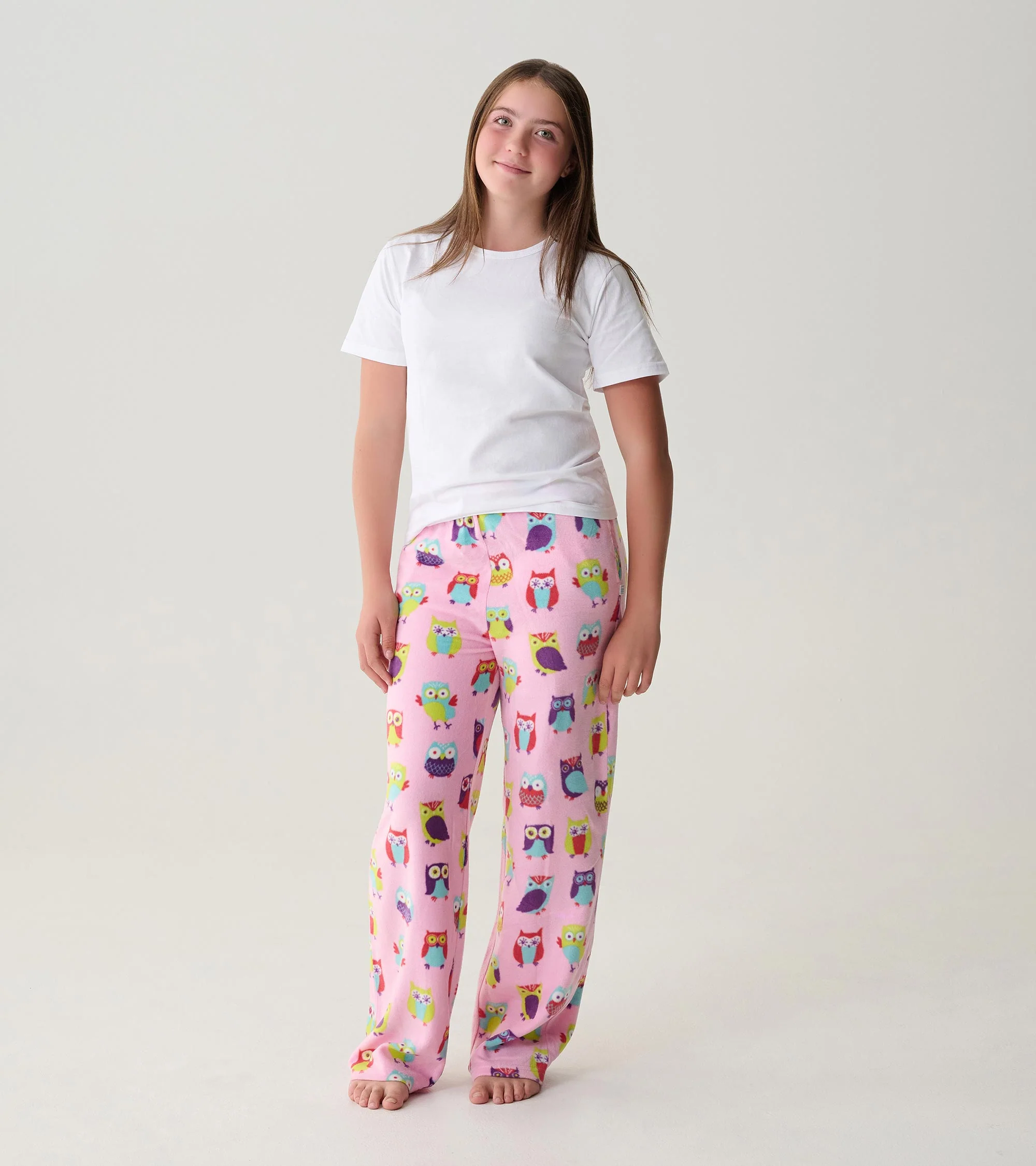 Adult Fuzzy Owls Polar Pants