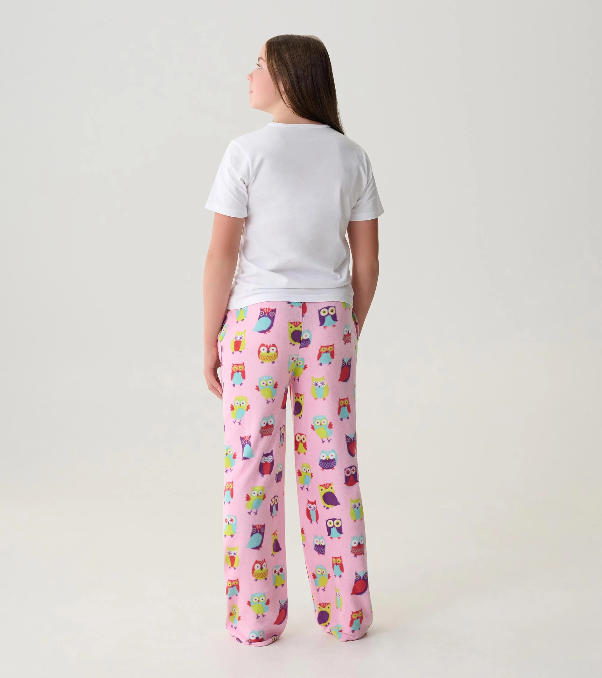 Adult Fuzzy Owls Polar Pants - Image 4