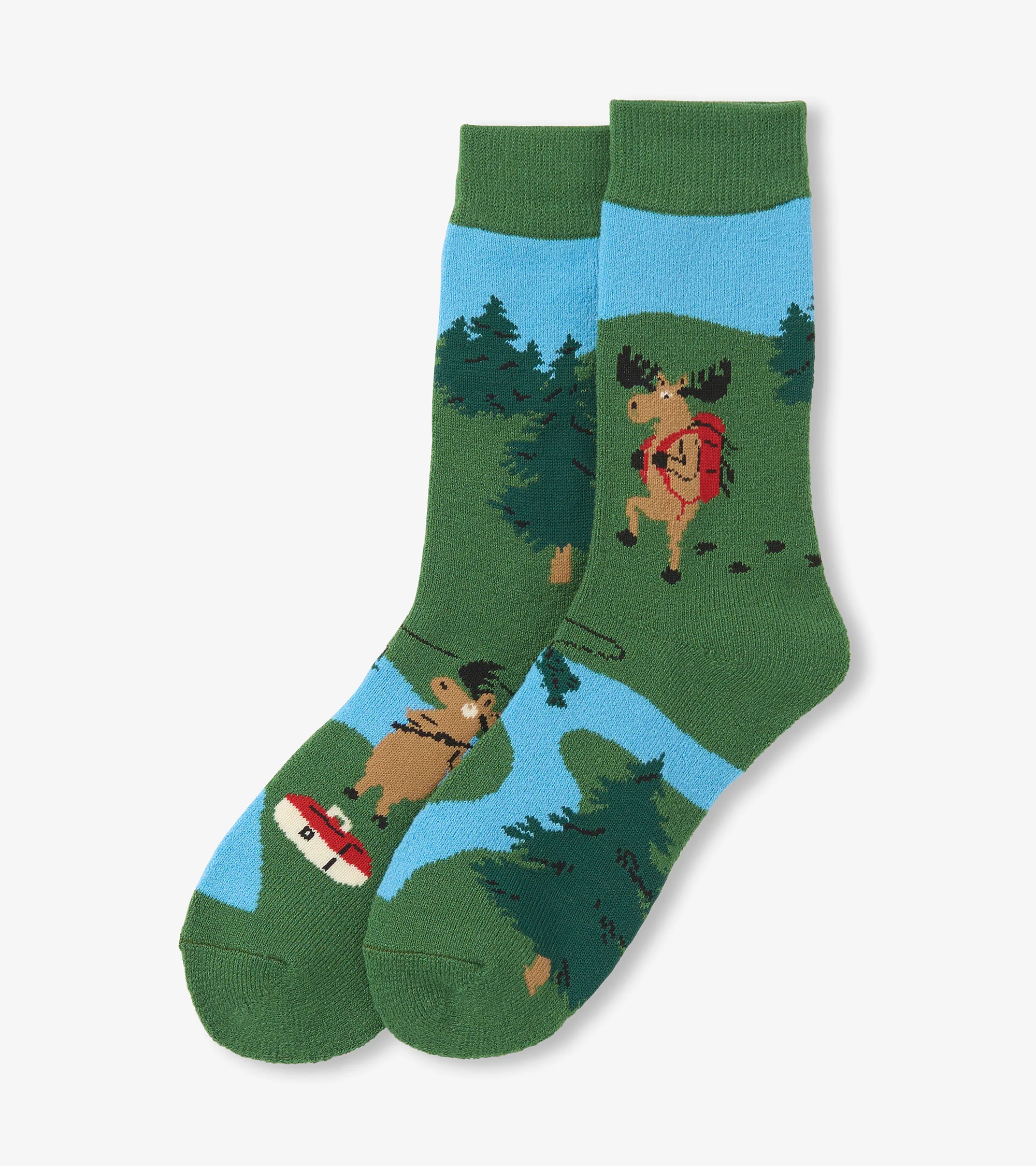 Adult Hiking Moose Cozy Socks - Image 2