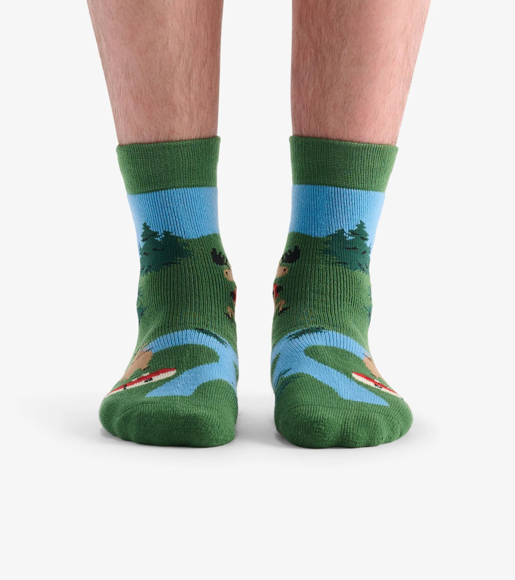 Adult Hiking Moose Cozy Socks - Image 3