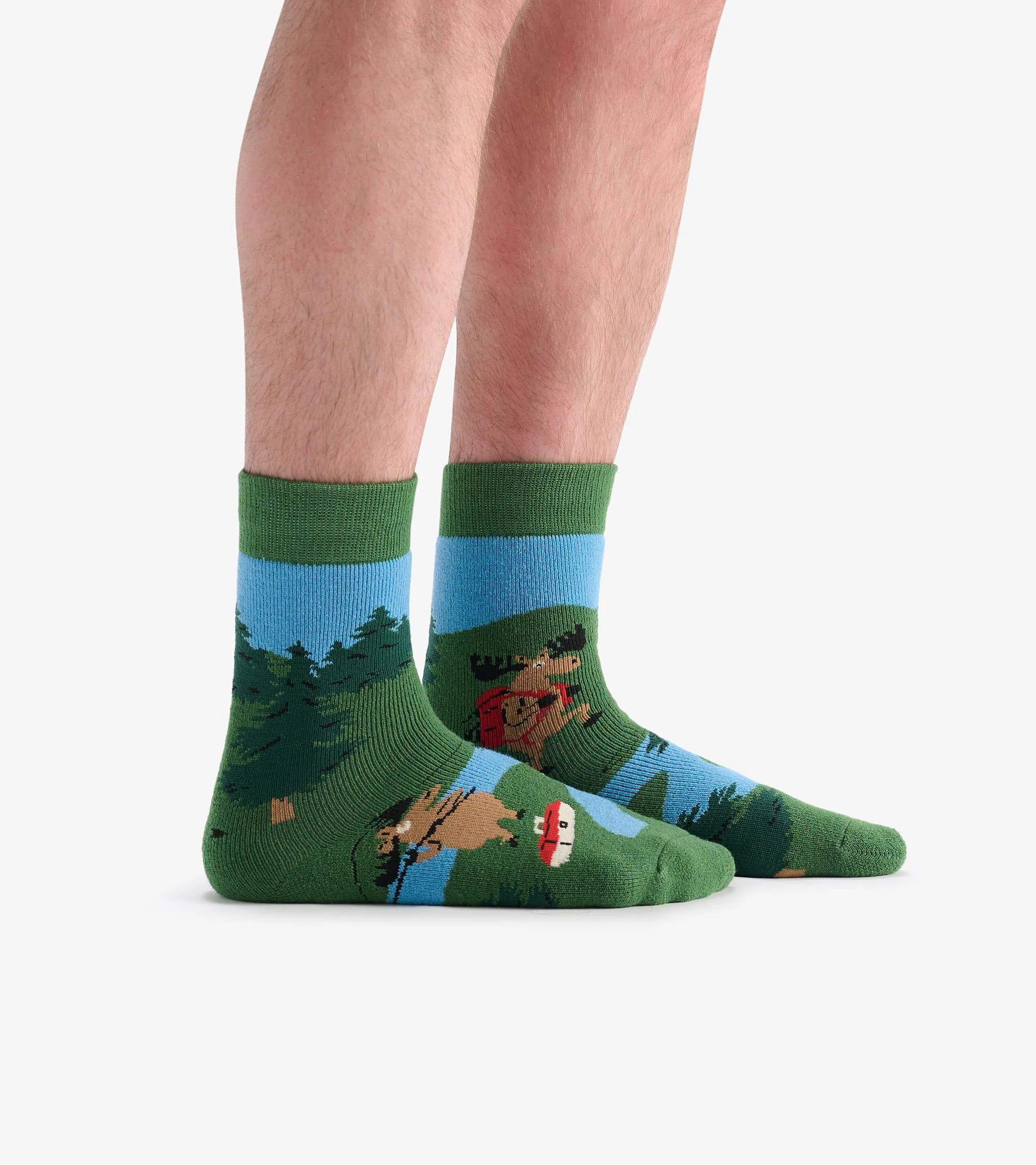 Adult Hiking Moose Cozy Socks - Image 4