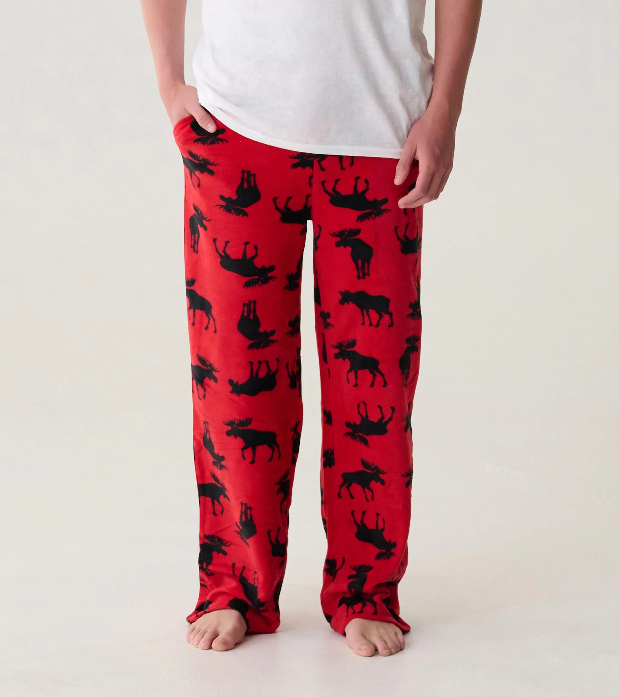 Adult Moose on Red Polar Pants - Image 3