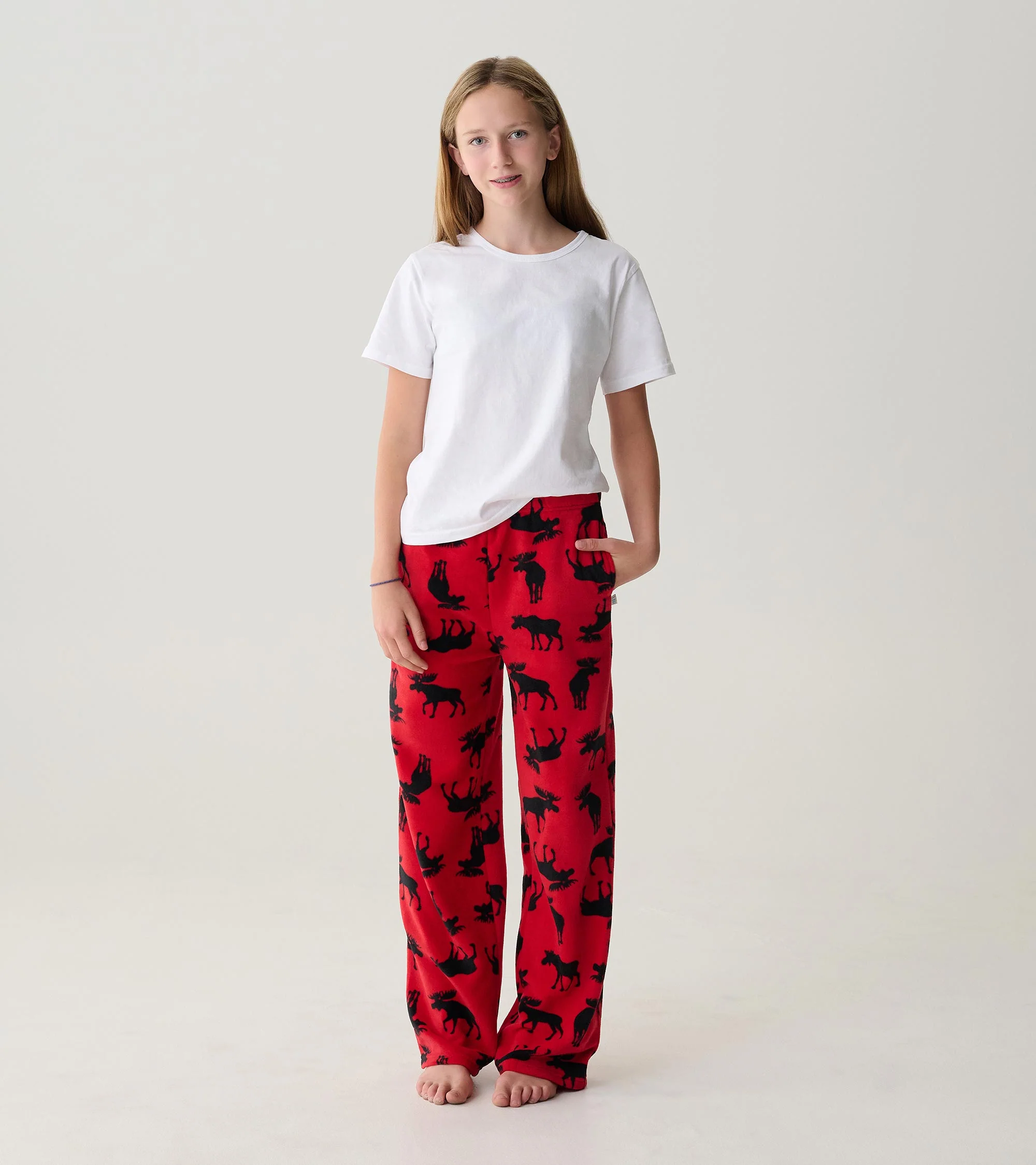 Adult Moose on Red Polar Pants - Image 4