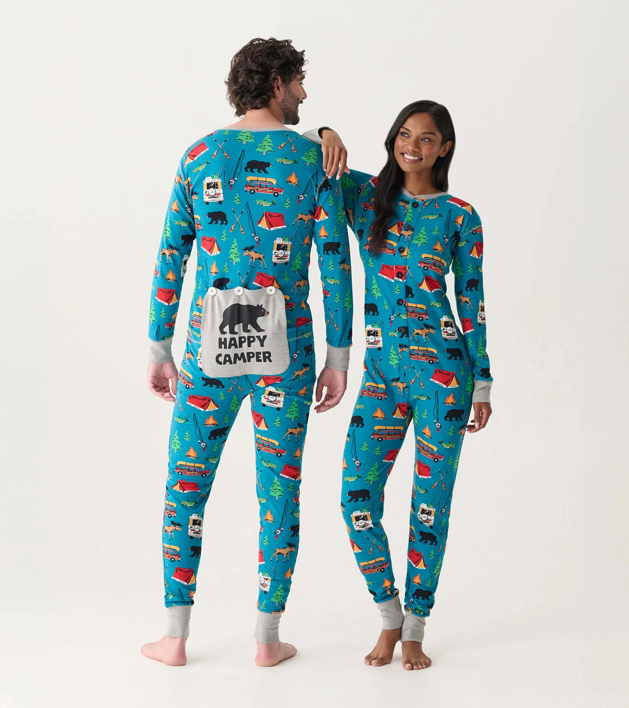Adult Retro Camping Onesie