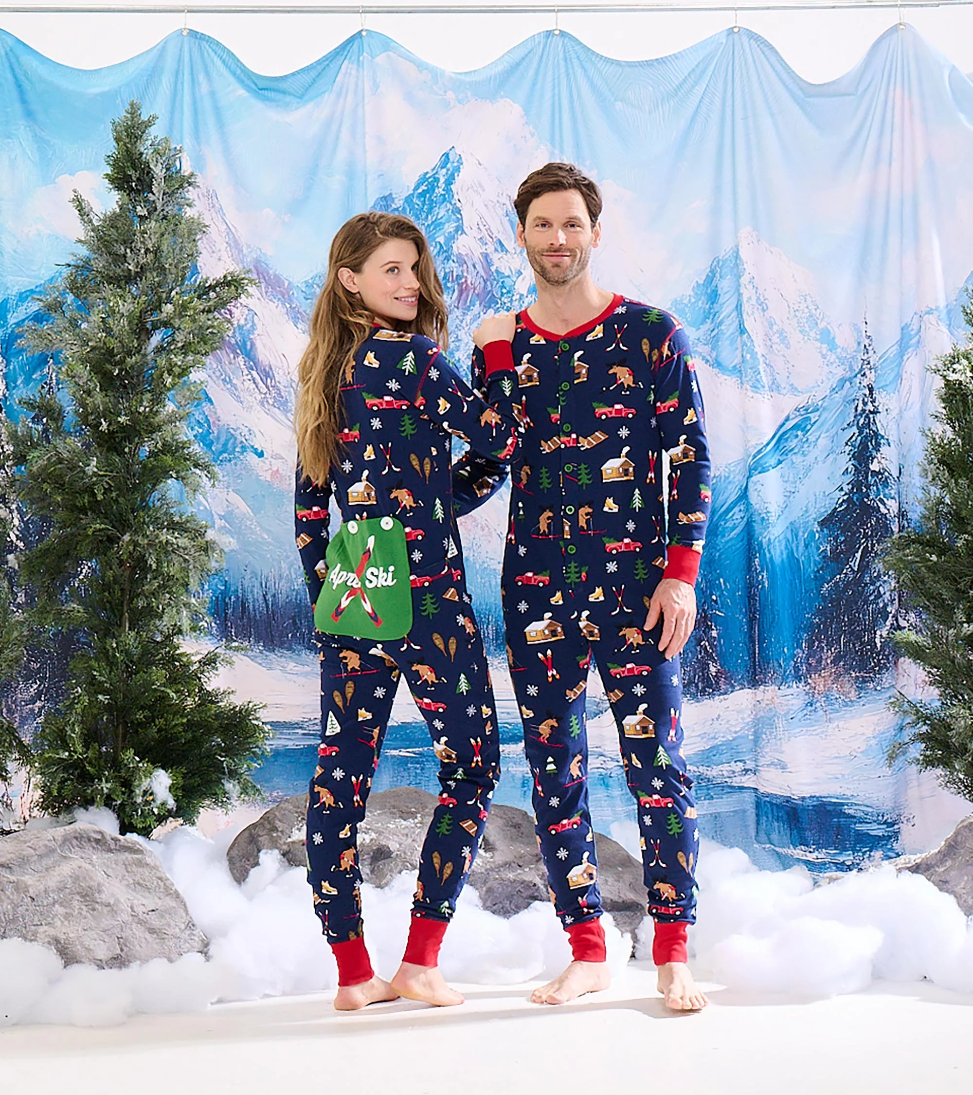 Adult Winter Cabin Onesie - Image 4