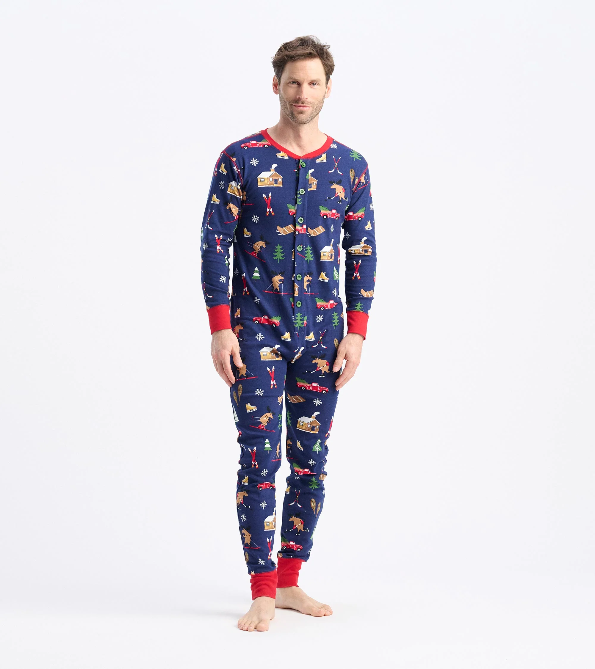 Adult Winter Cabin Onesie - Image 6