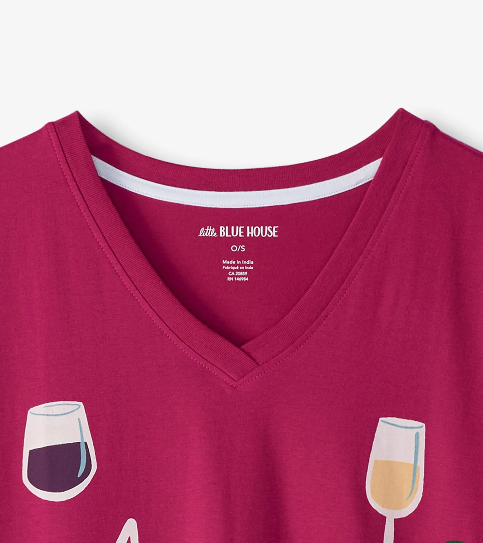Age Gets Better with Wine Women's Cotton Sleepshirt - Image 4