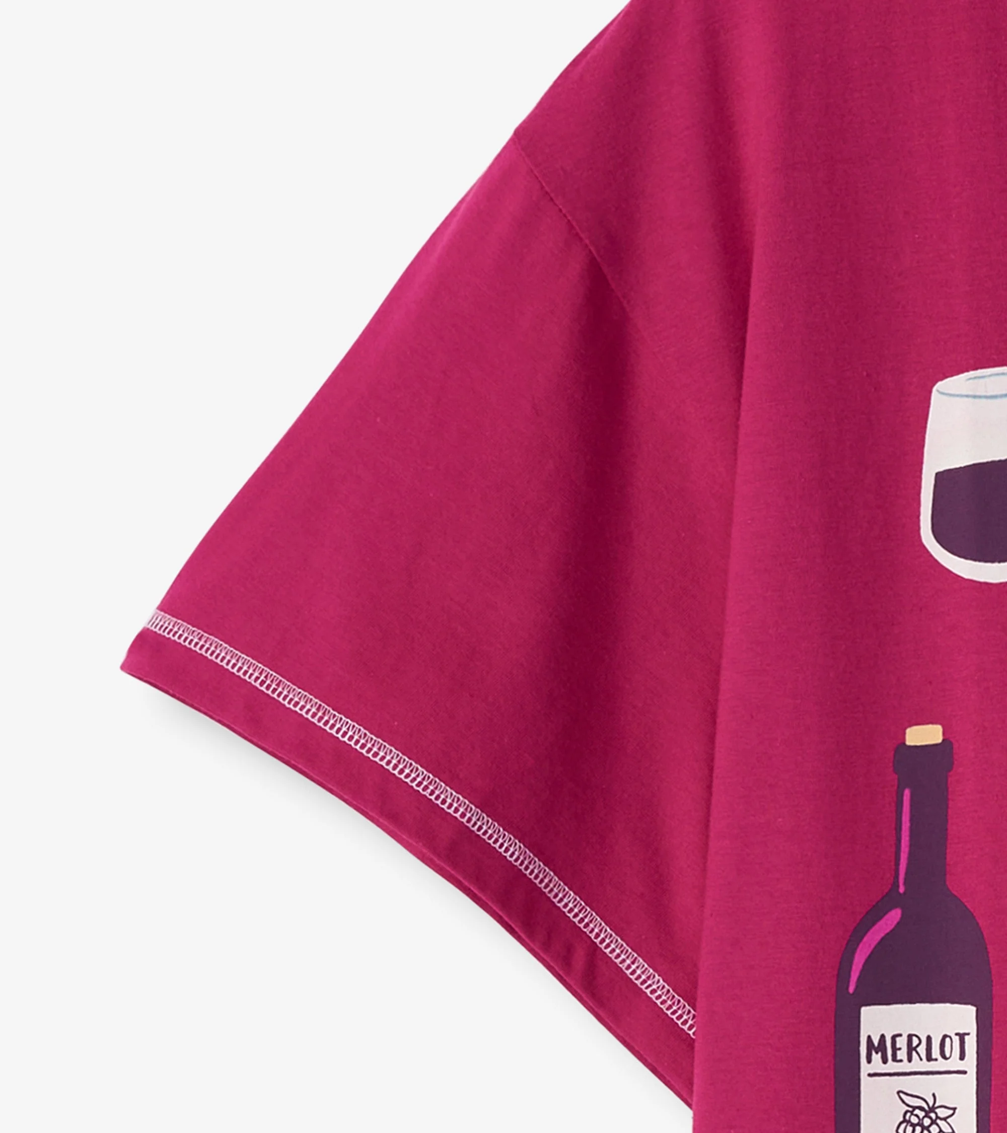 Age Gets Better with Wine Women's Cotton Sleepshirt - Image 5