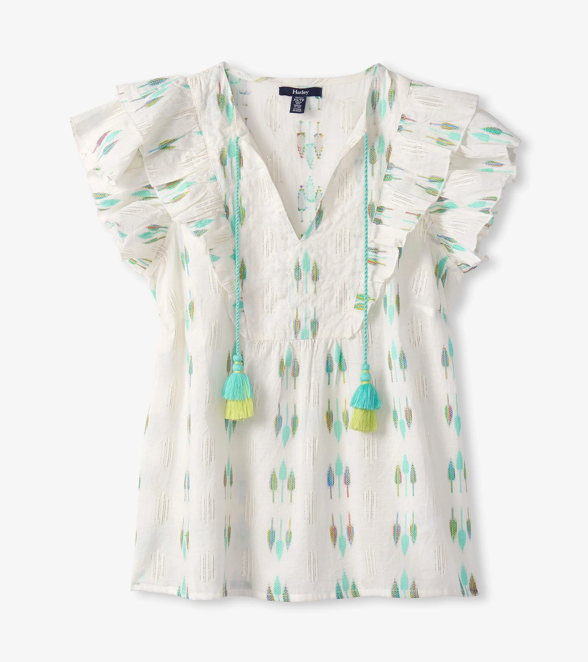 Alexa Popover - Blue Feather Ikat - Image 2