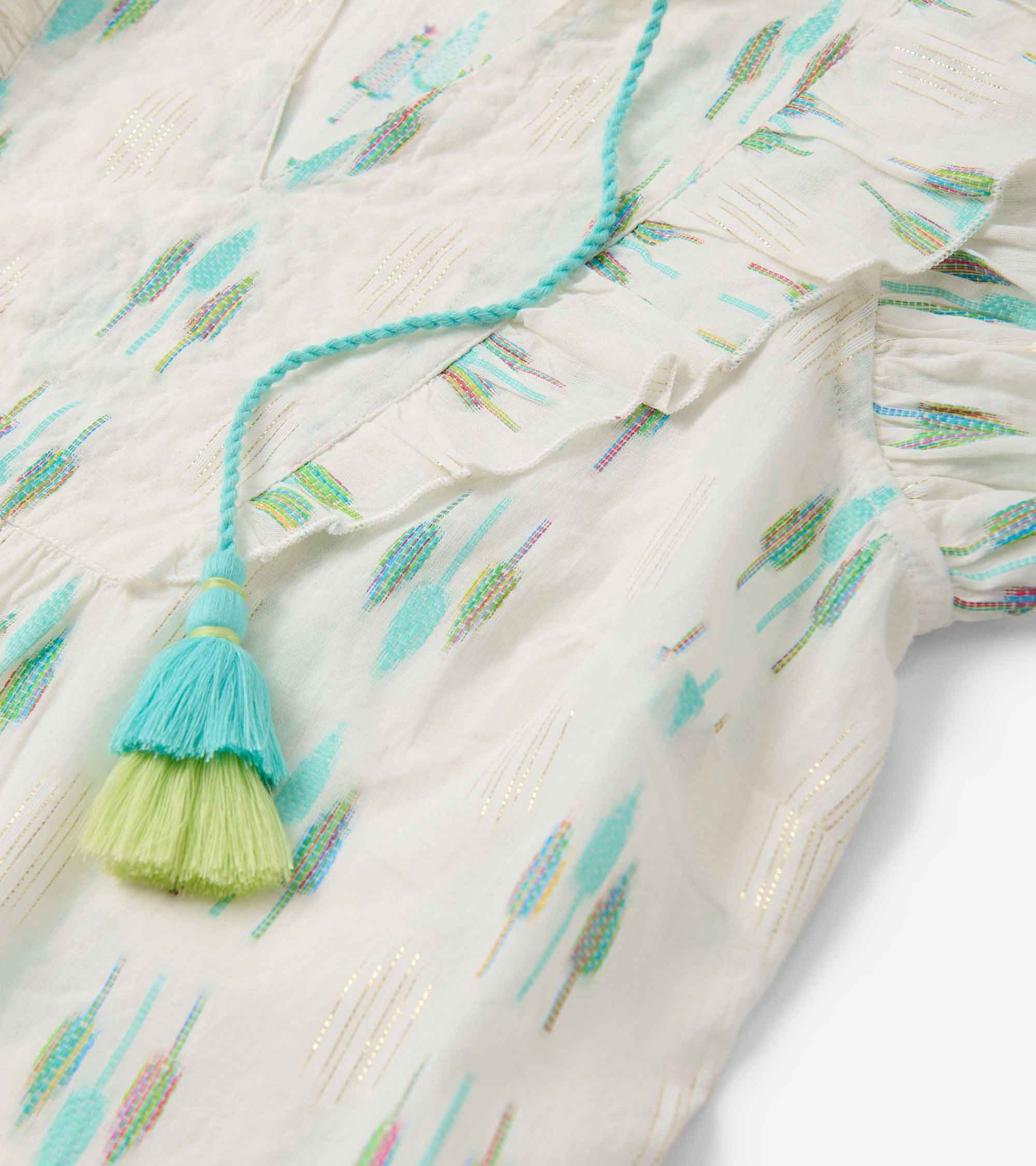 Alexa Popover - Blue Feather Ikat - Image 6