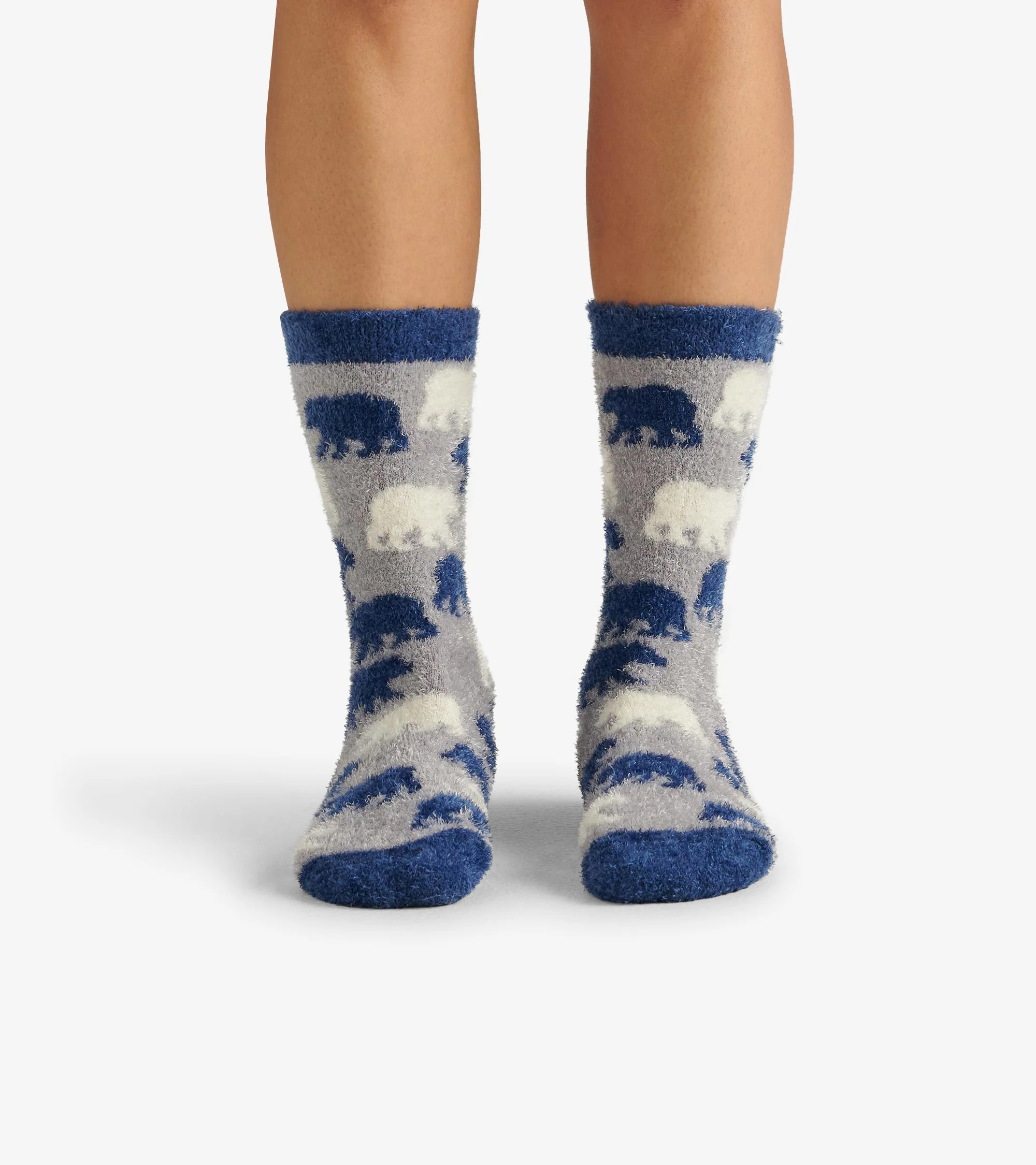 Allover Bears Fuzzy Socks - Image 3