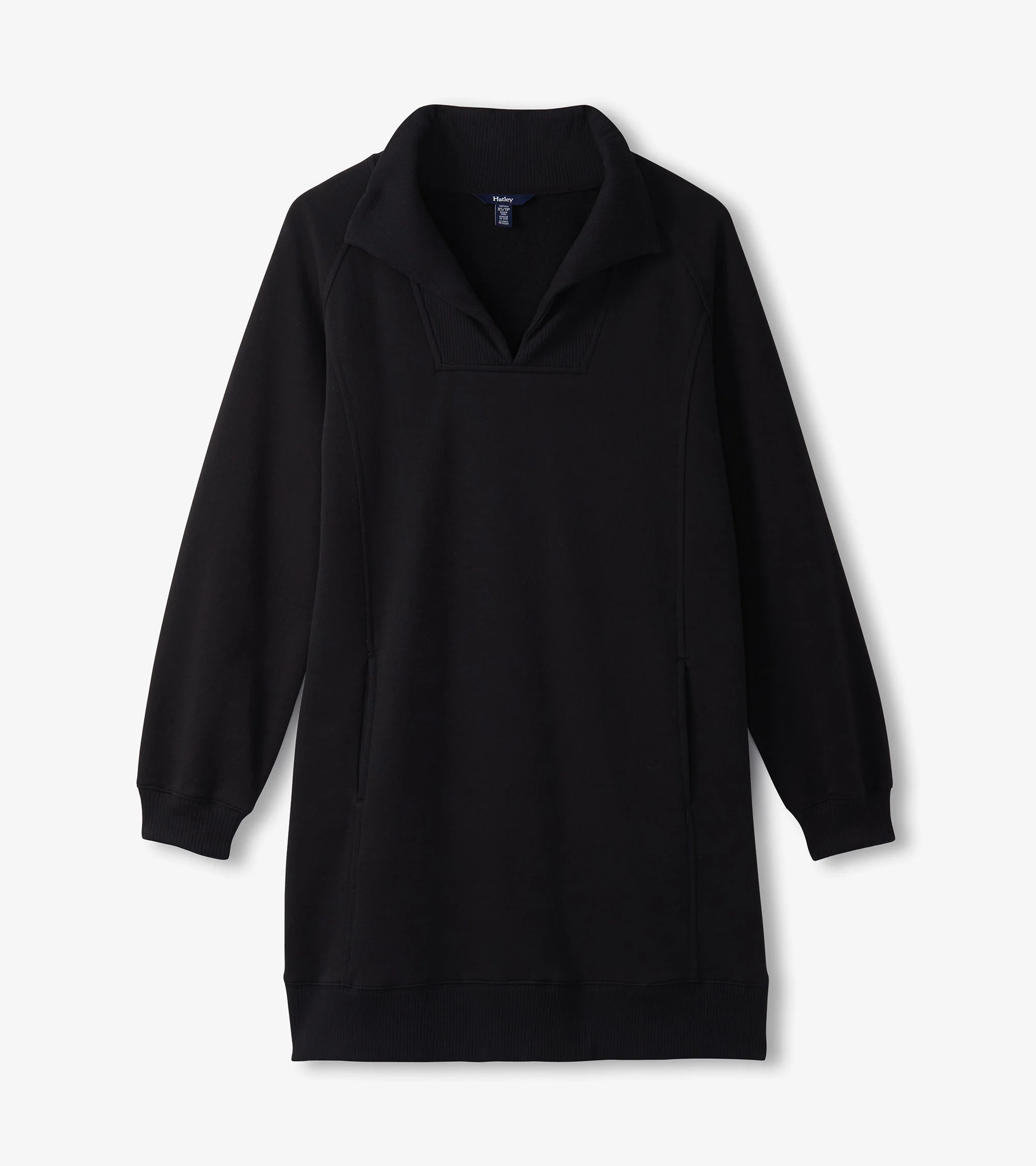 Anna Notch Neck Dress - Black - Image 2