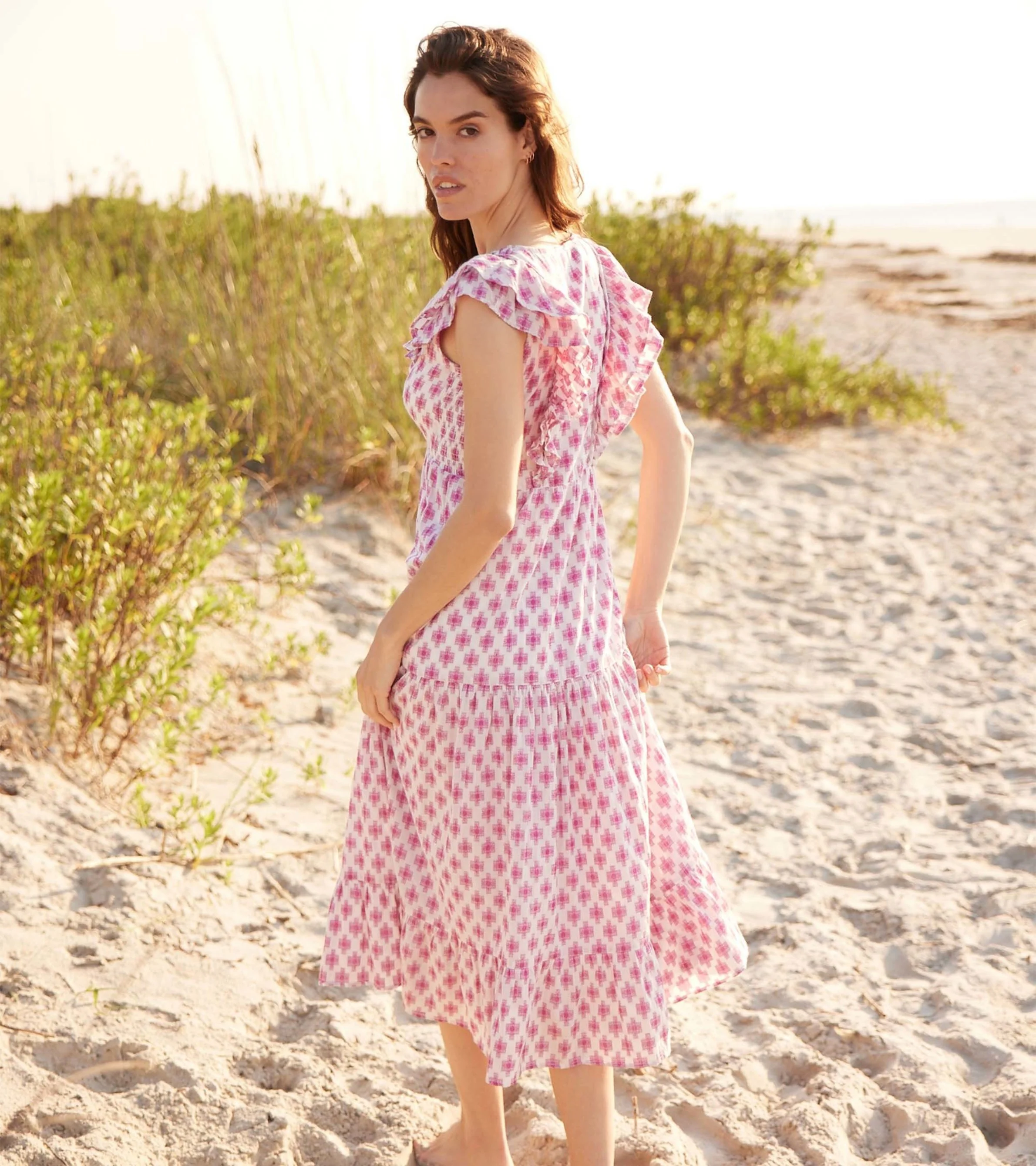 Aria Midi Dress - Sunburst Cross - Image 4