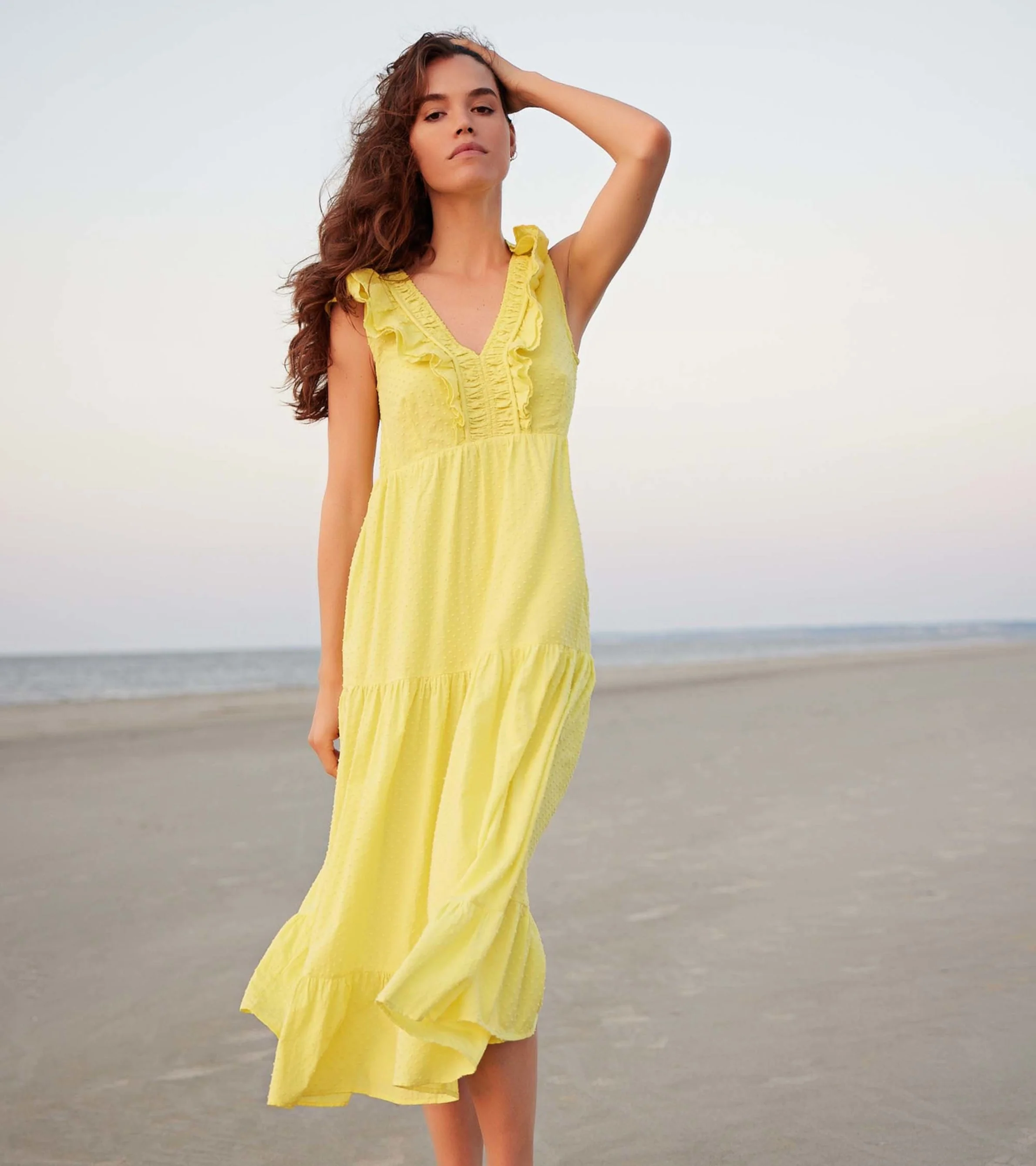 Aria Midi Dress - Swiss Dot - Image 2