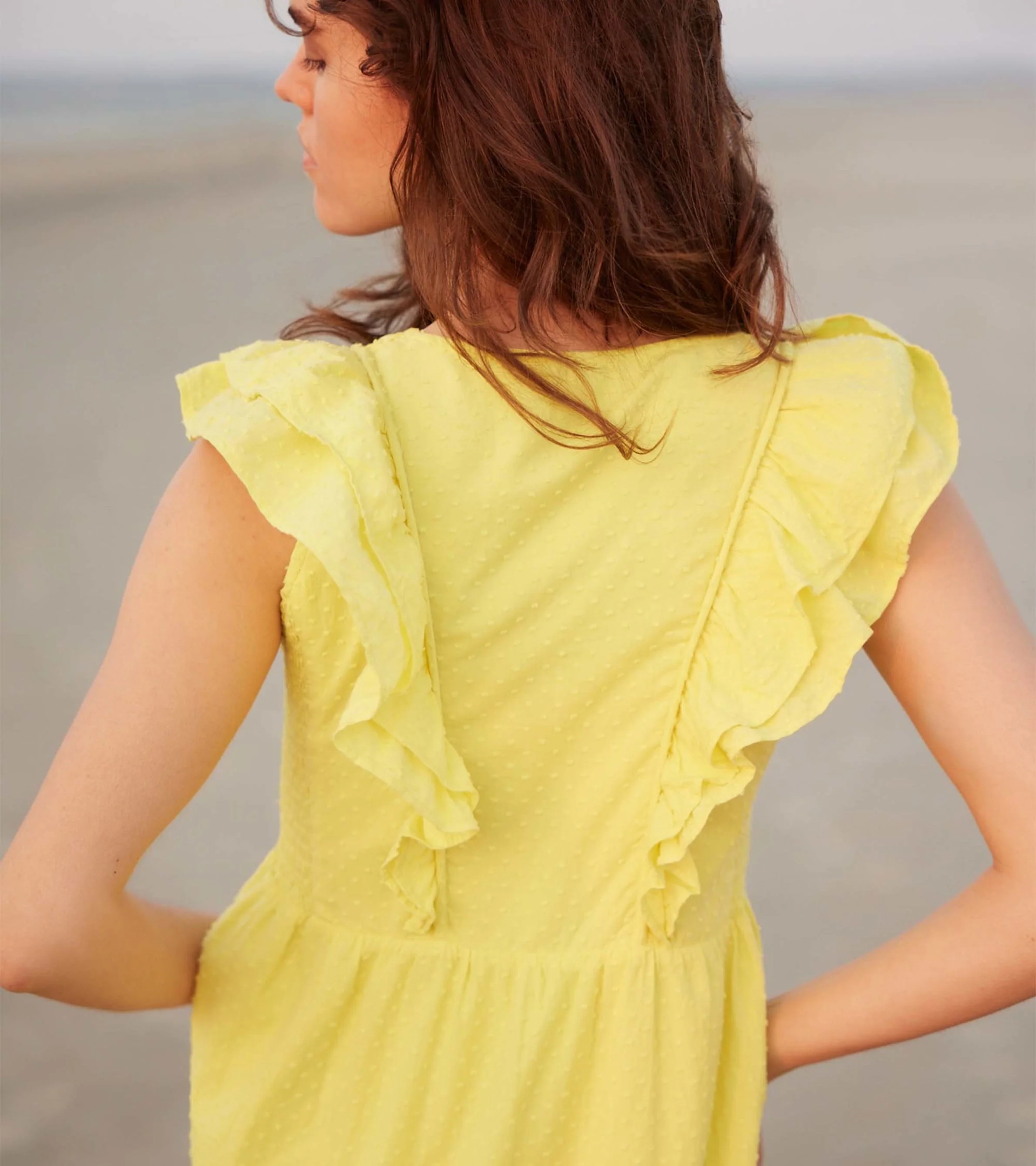Aria Midi Dress - Swiss Dot - Image 3