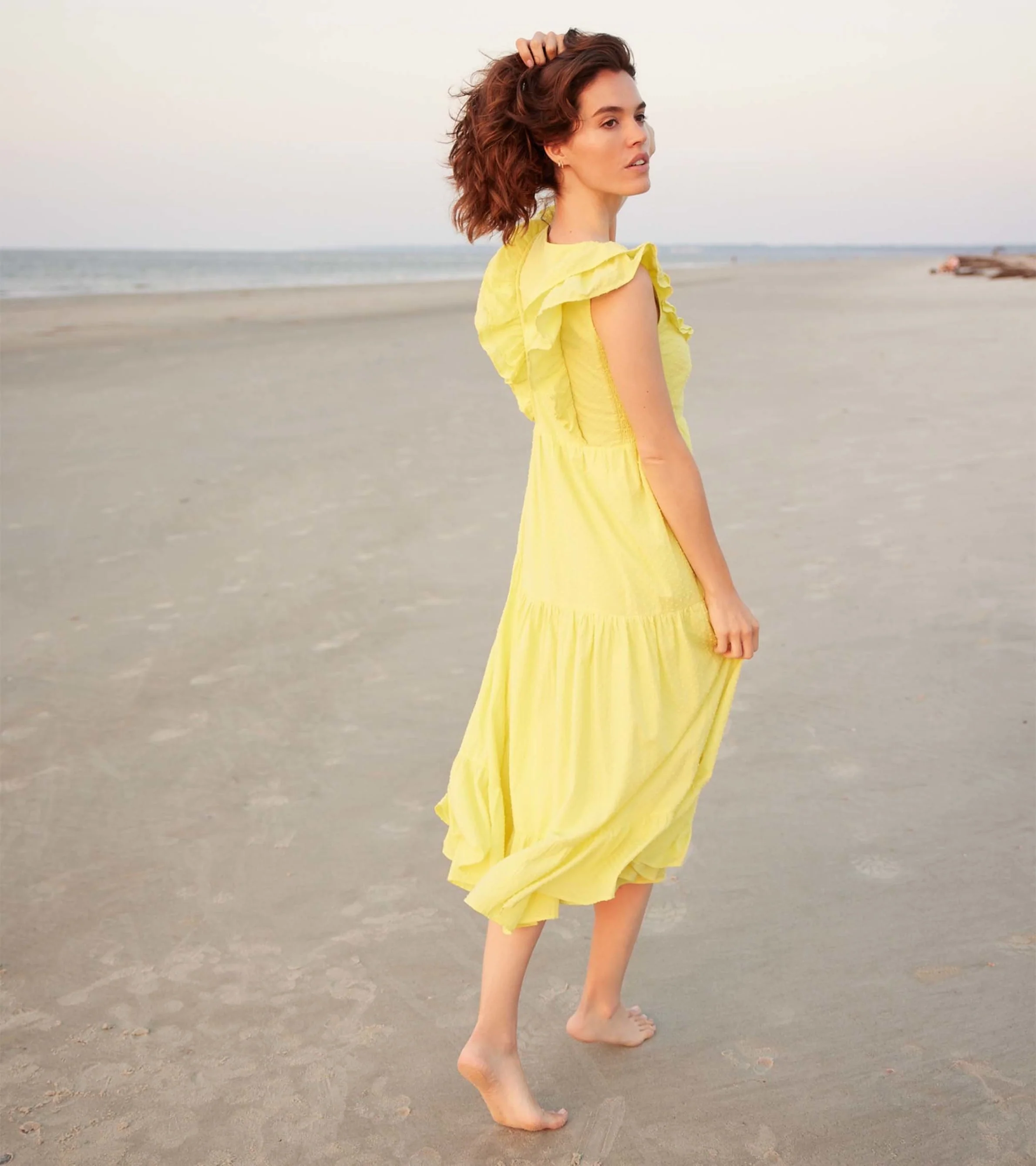 Aria Midi Dress - Swiss Dot - Image 4