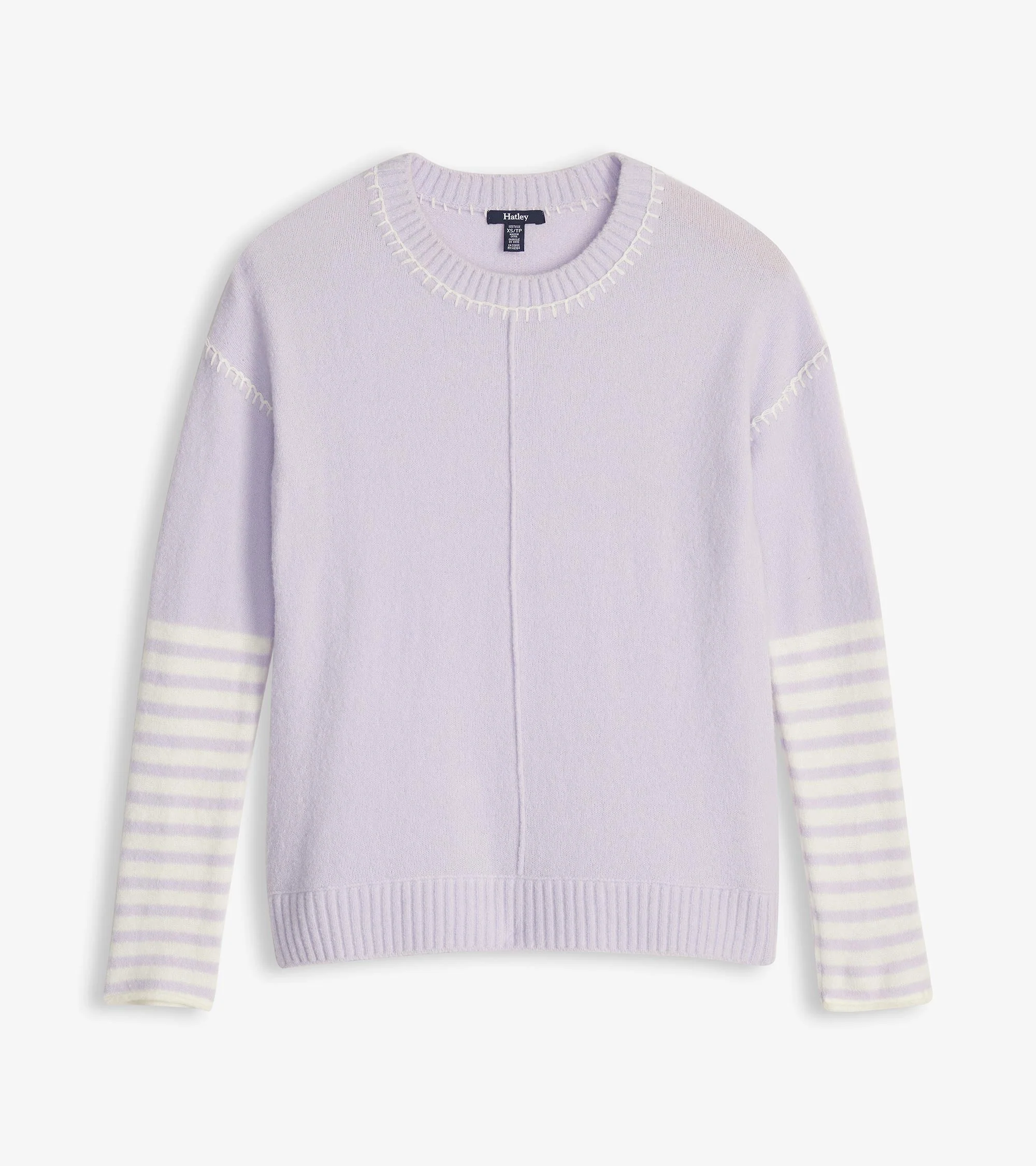 Avery Sweater - Lilac Stripes - Image 2