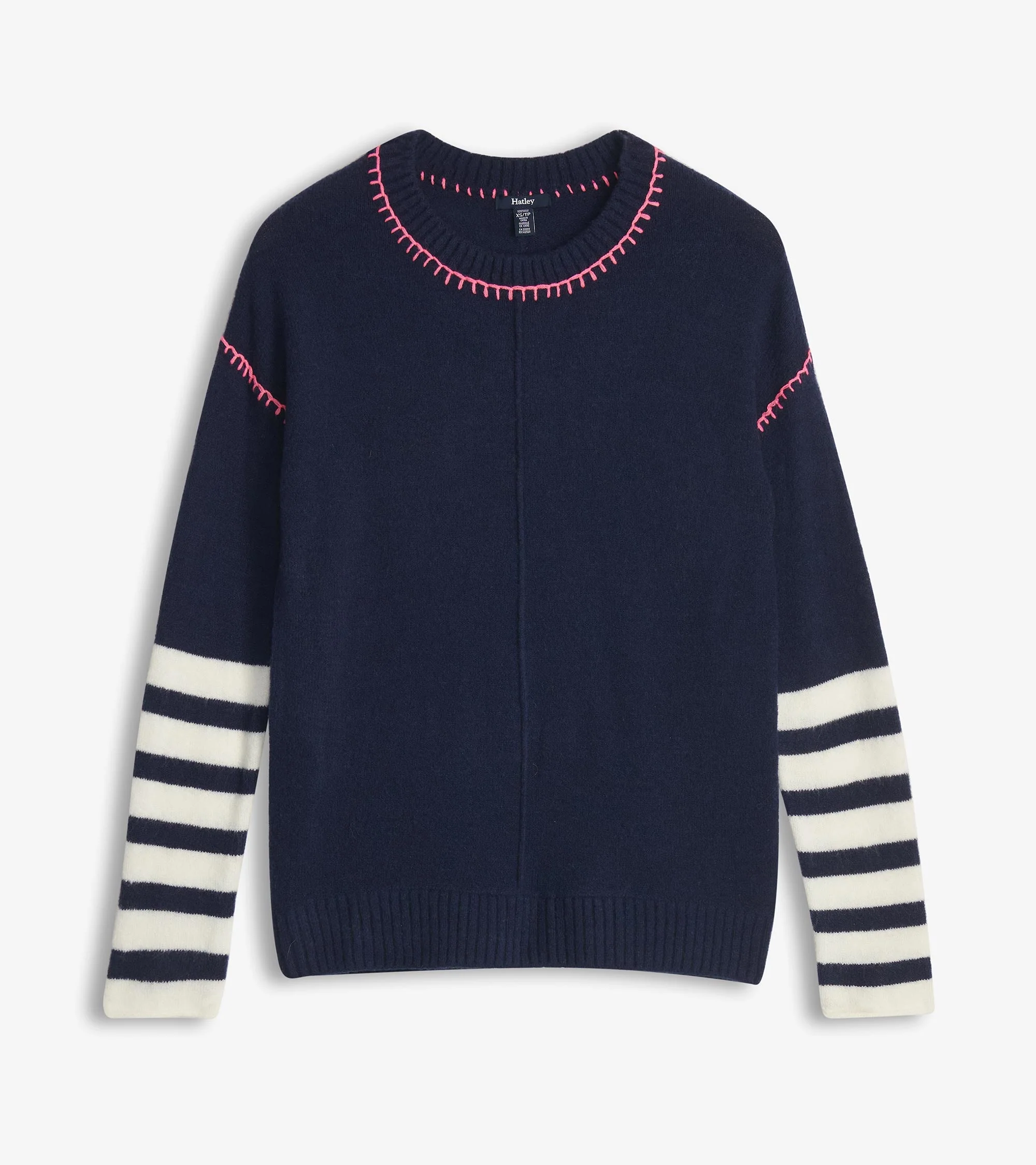 Avery Sweater - Navy Stripes - Image 2