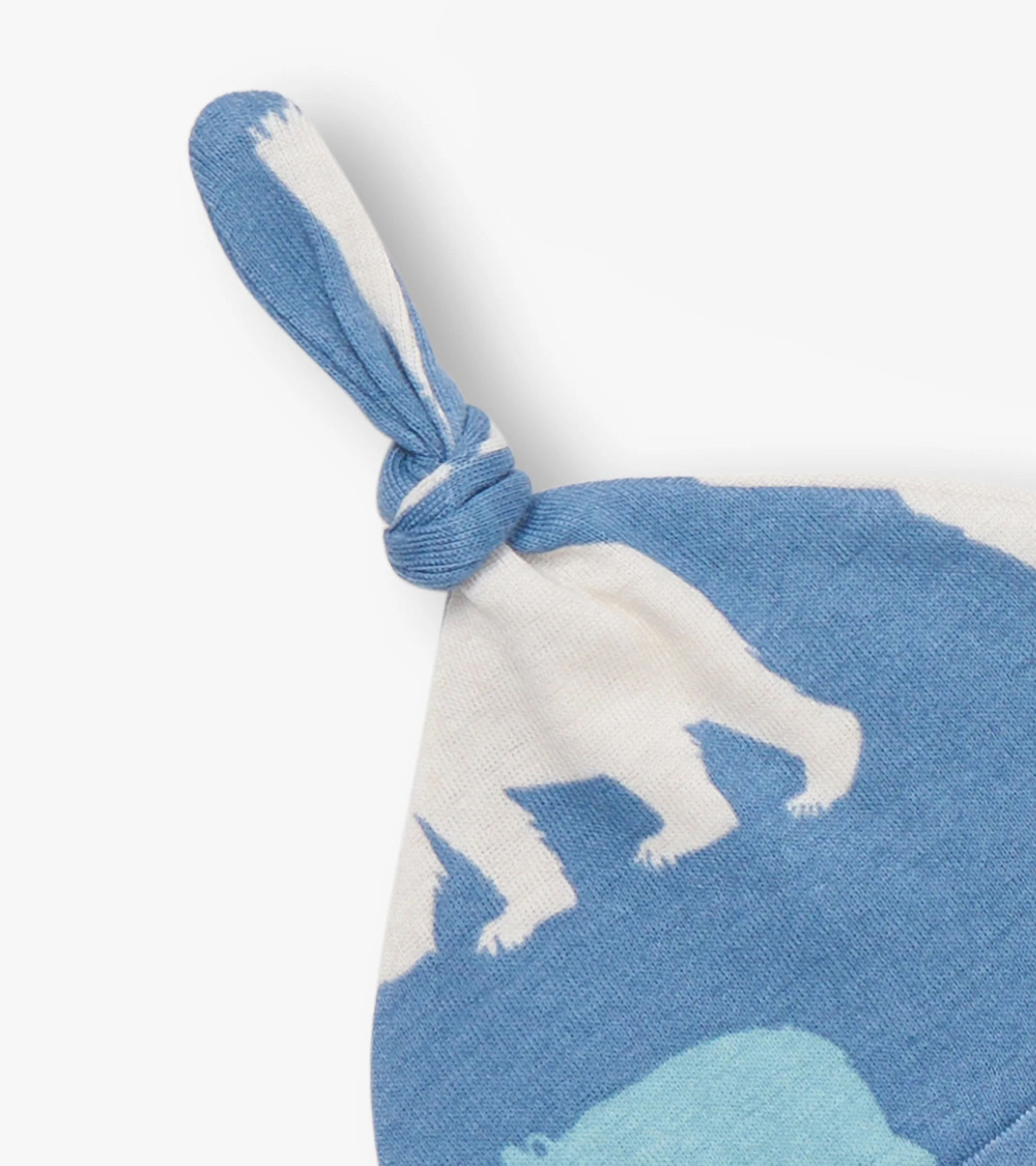 Baby Blue Polar Bears Sleeper & Hat - Image 5