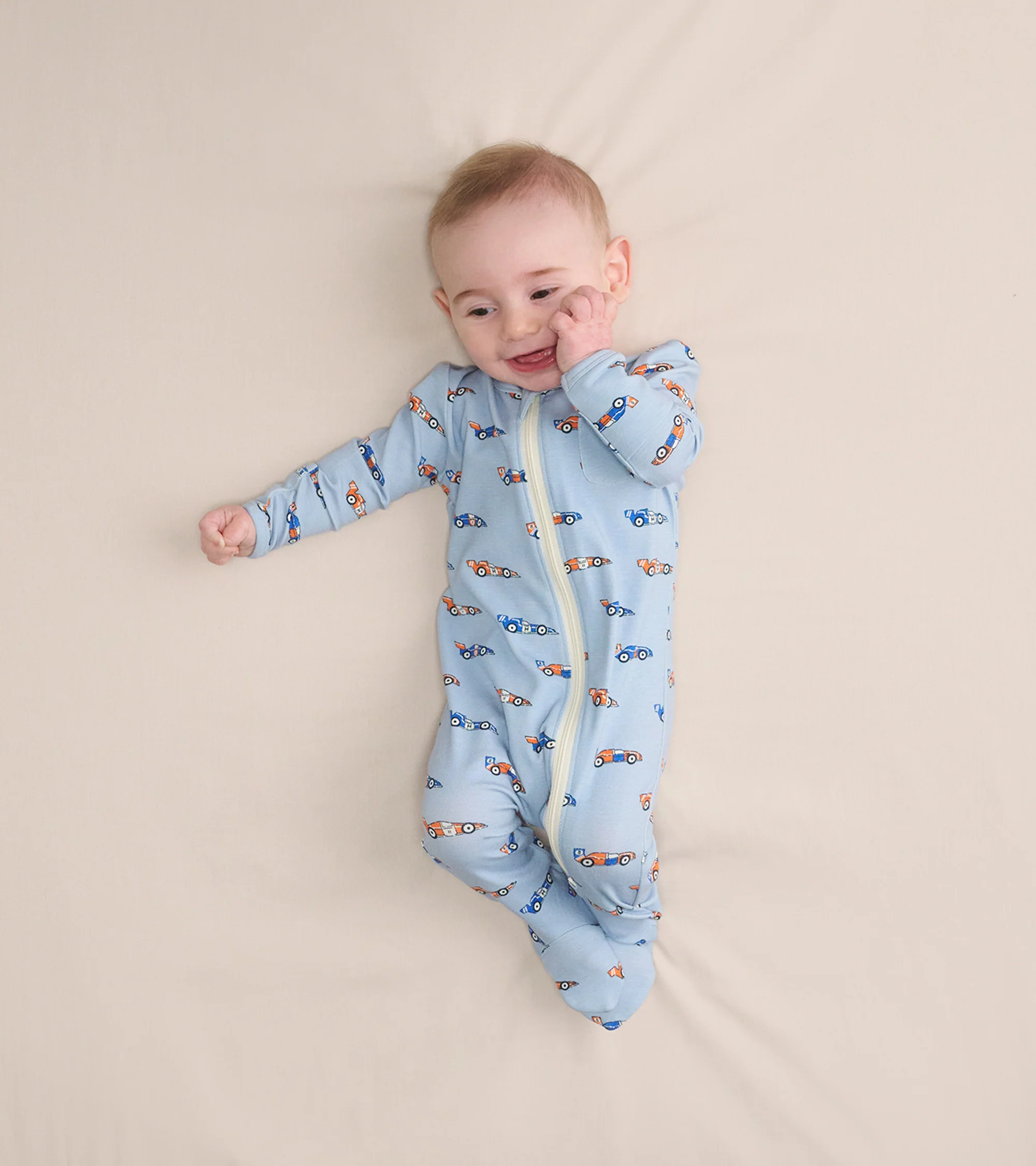 Baby Boys Grand Prix Bamboo Sleeper - Image 3