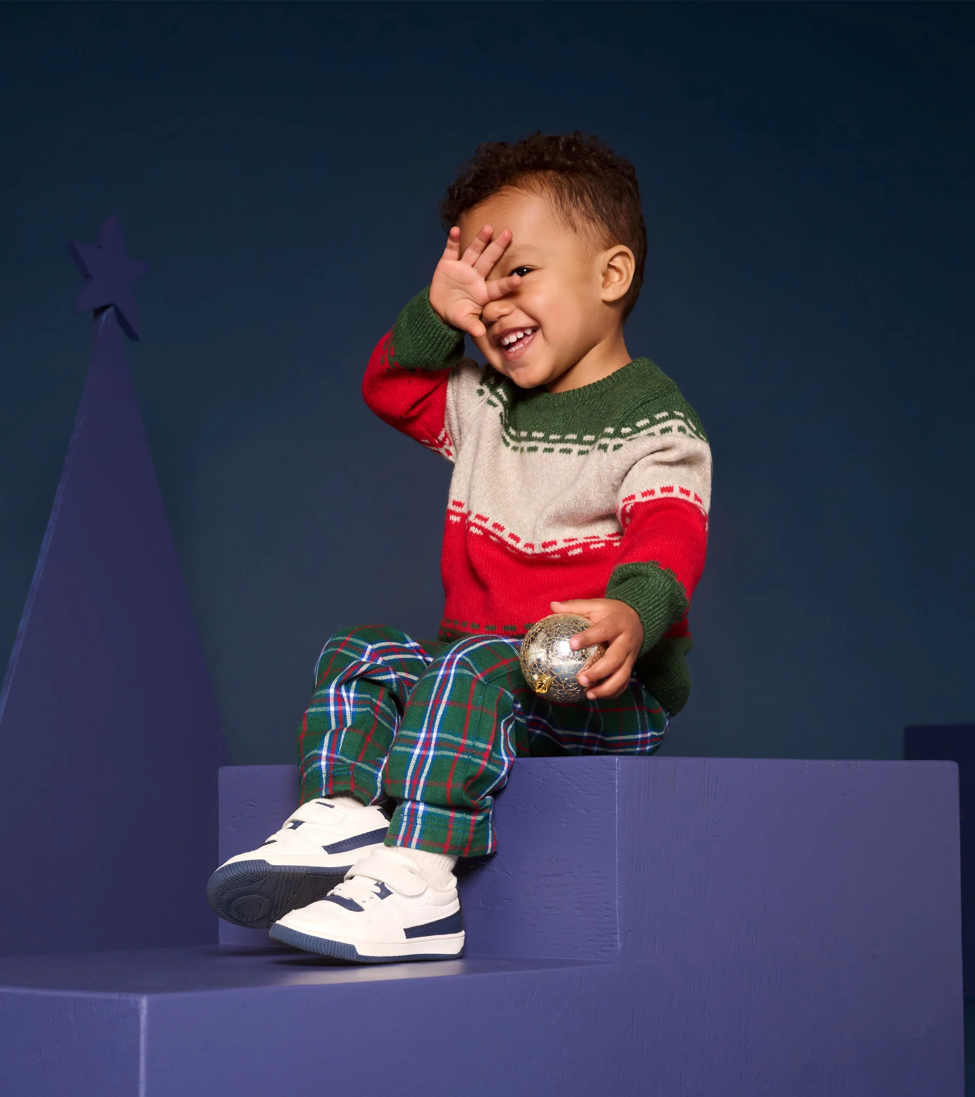 Baby Boys Holiday Combo Crew Neck Sweater - Image 2