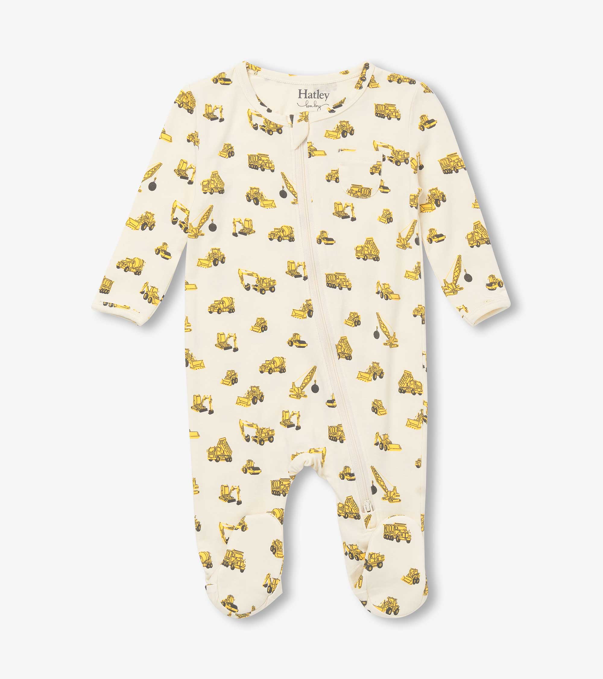 Baby Boys Under Construction Footed Sleeper
