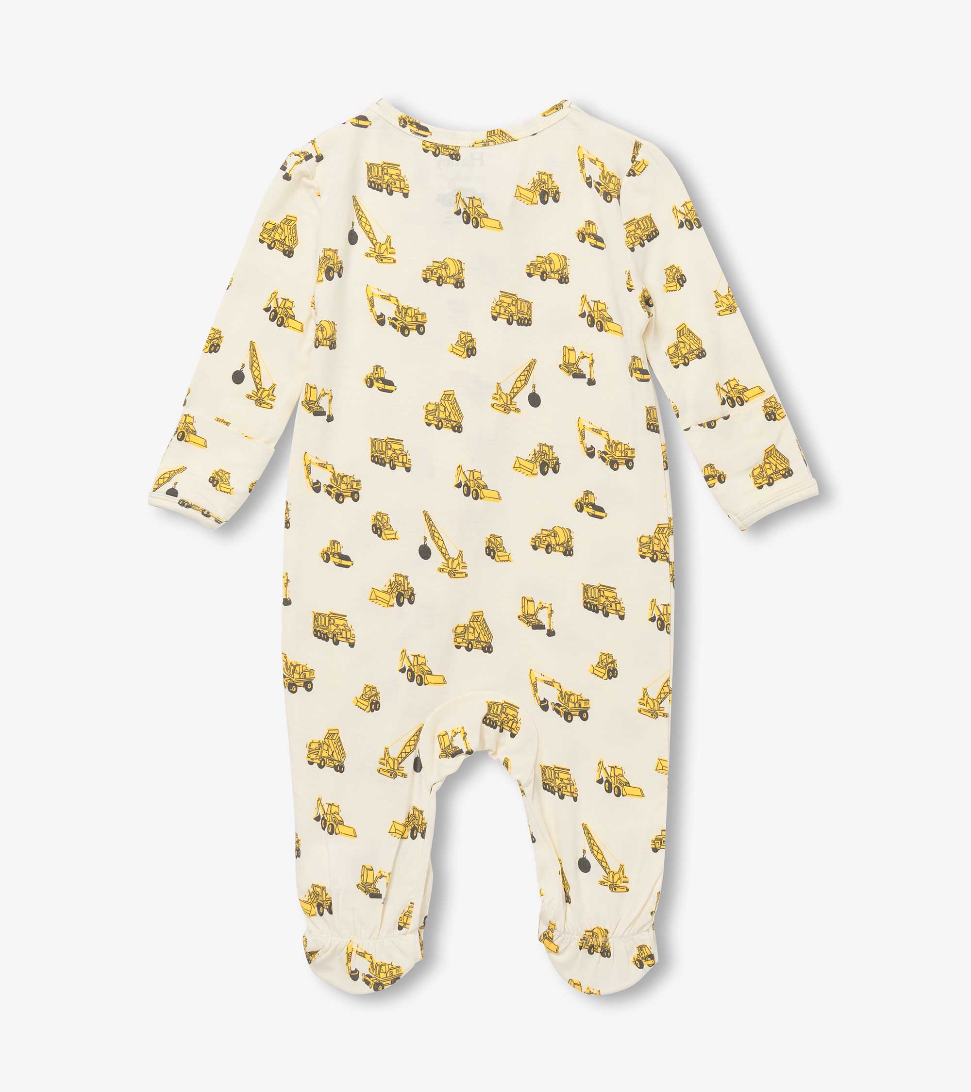 Baby Boys Under Construction Footed Sleeper - Image 2