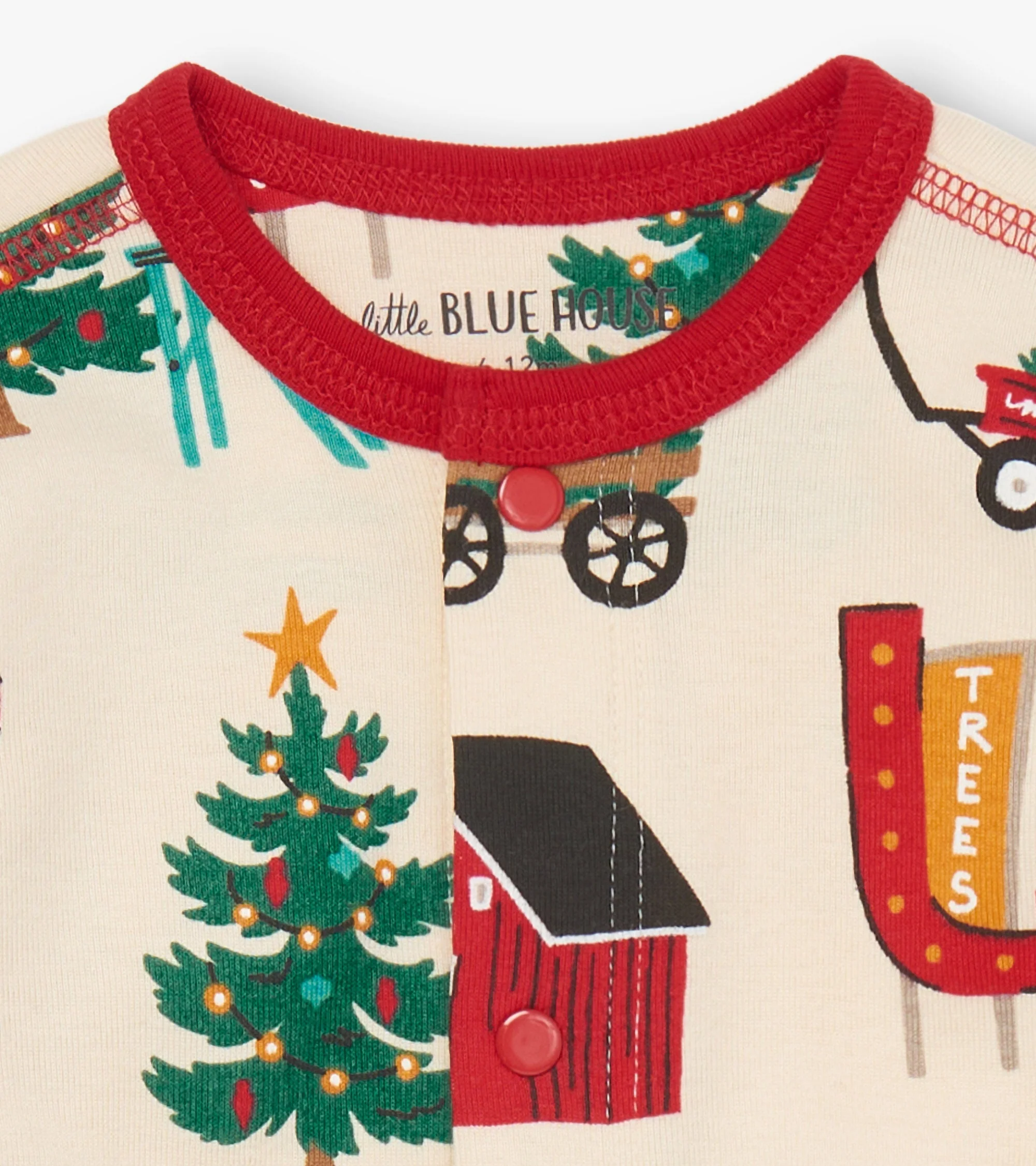 Baby Christmas Tree Farm Sleeper & Hat - Image 3