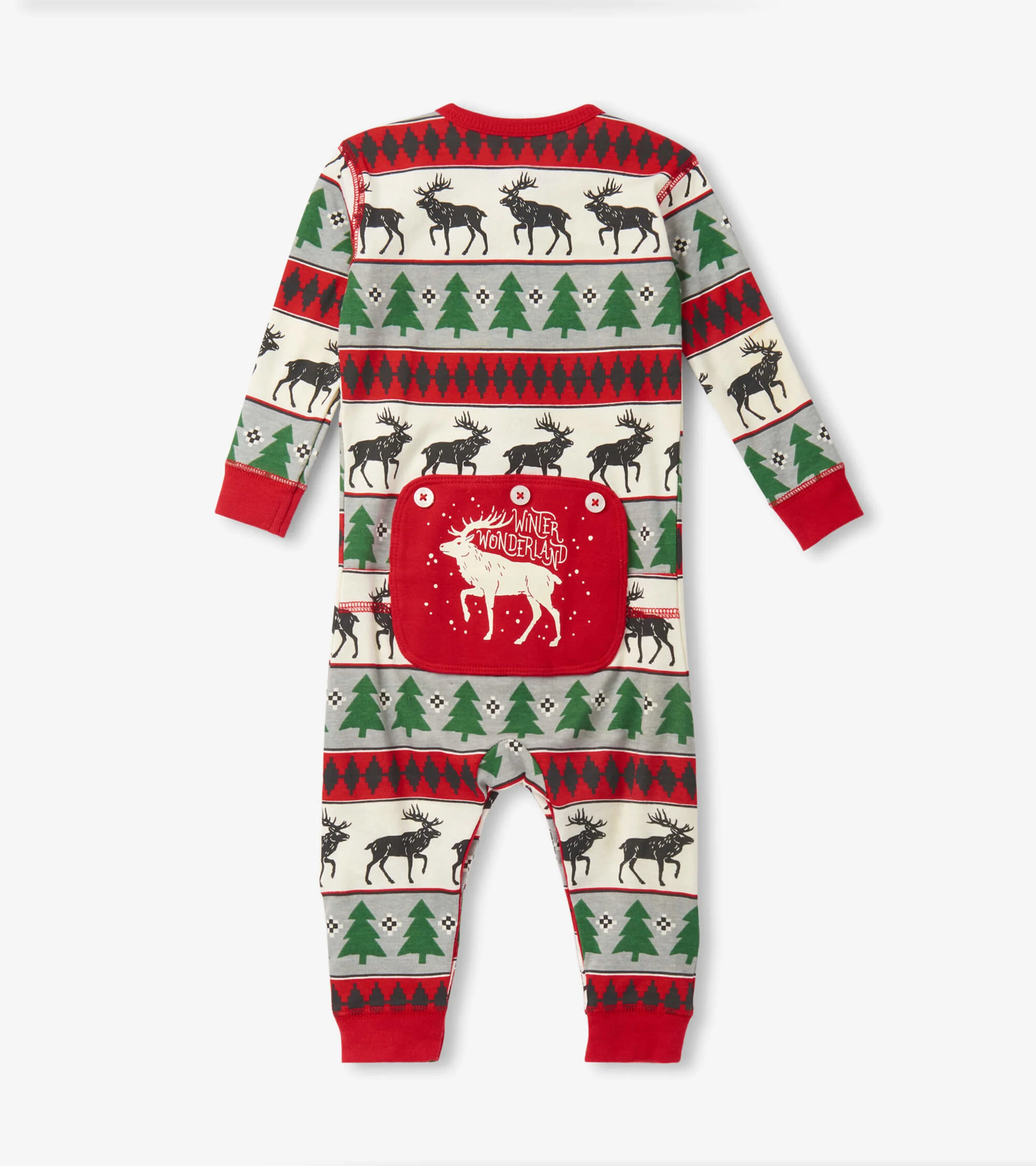 Baby Elk Fair Isle Union Suit - Image 2