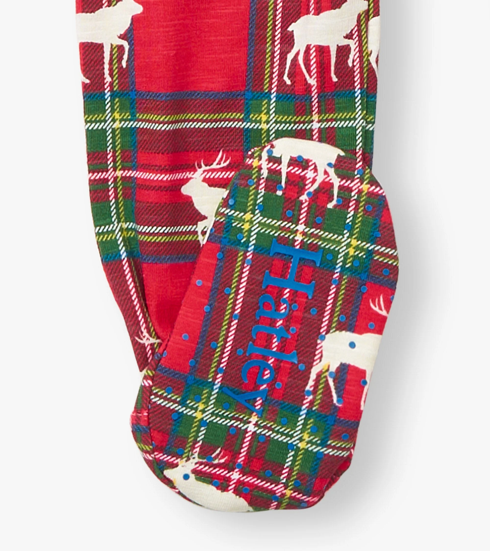 Baby Elk Plaid Cotton Footed Sleeper - Image 4