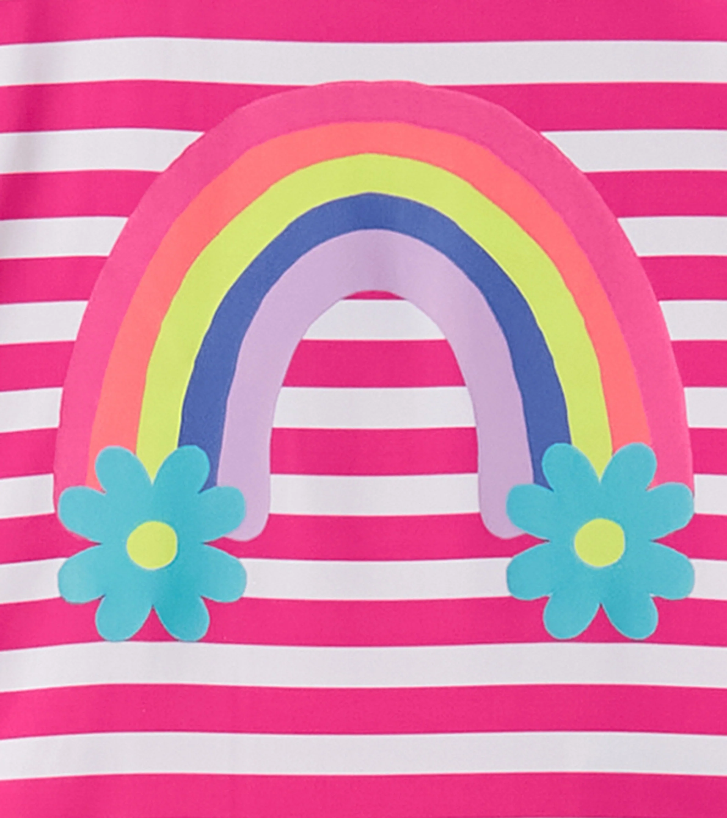 Baby Girls Candy Stripes Rashguard Swimsuit - Image 3