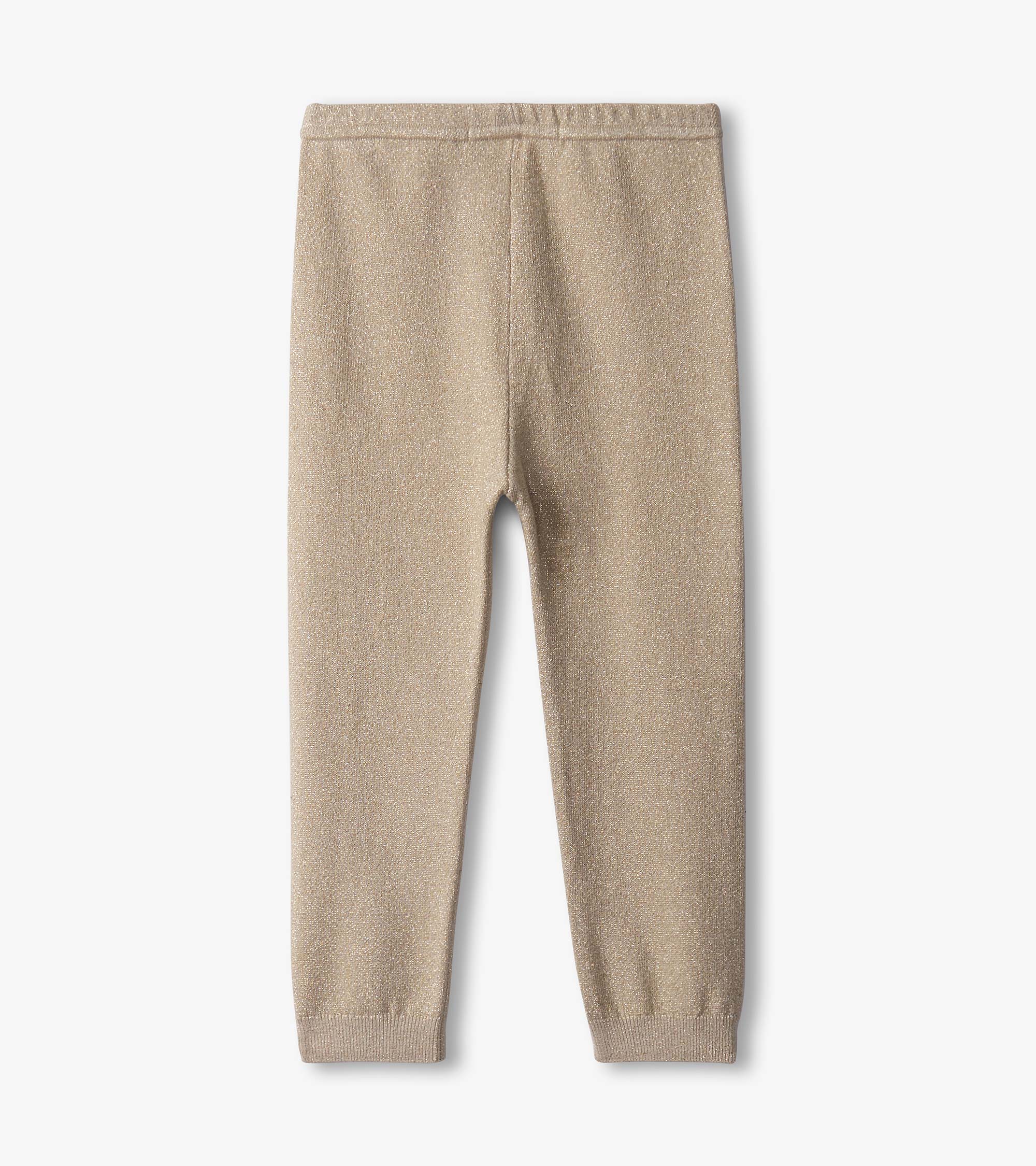 Baby Girls Gold Glitter Leggings - Image 2