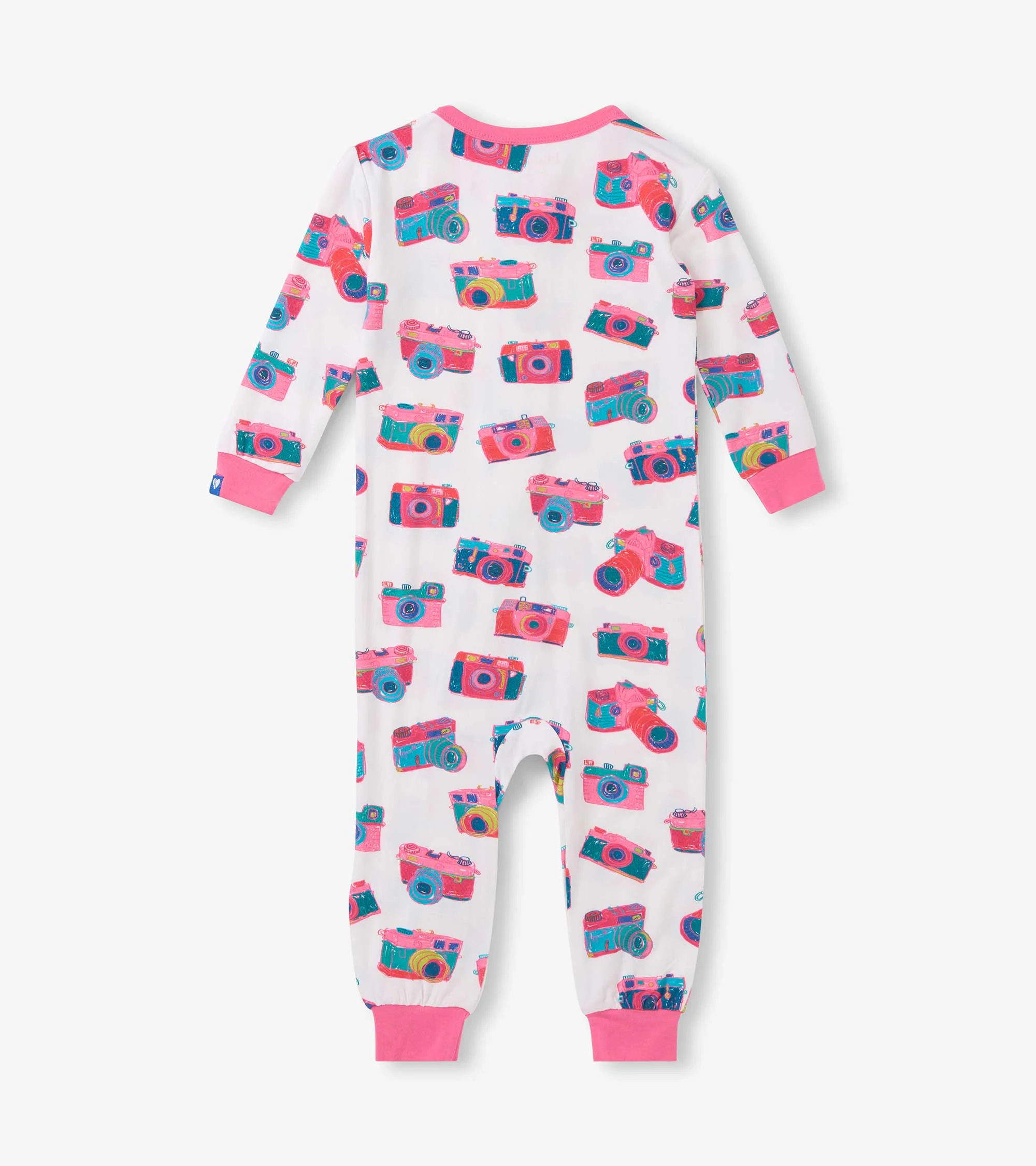 Baby Girls Sketchy Cameras Bamboo Sleeper - Image 2
