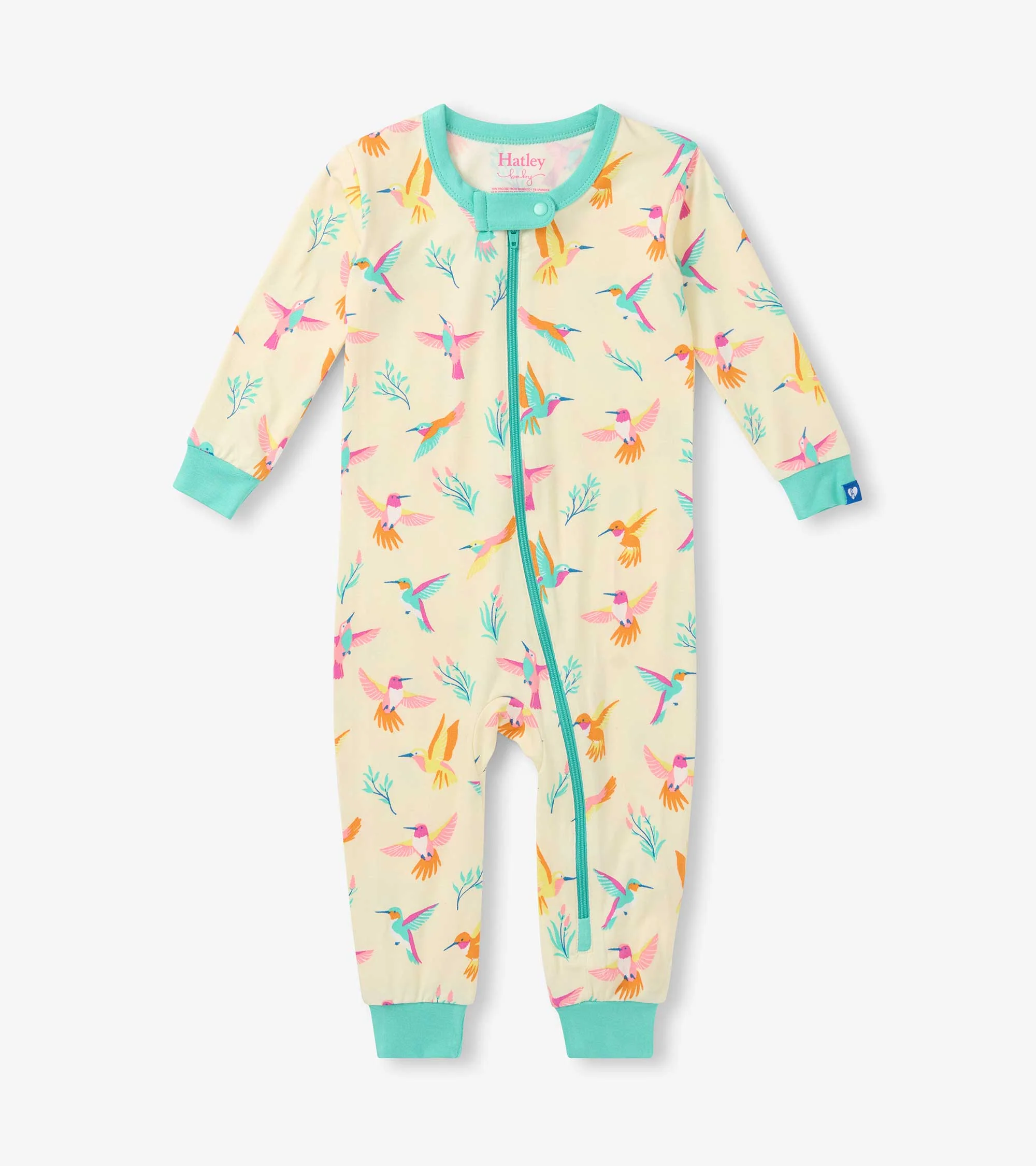 Baby Girls Springtime Hummingbirds Bamboo Sleeper