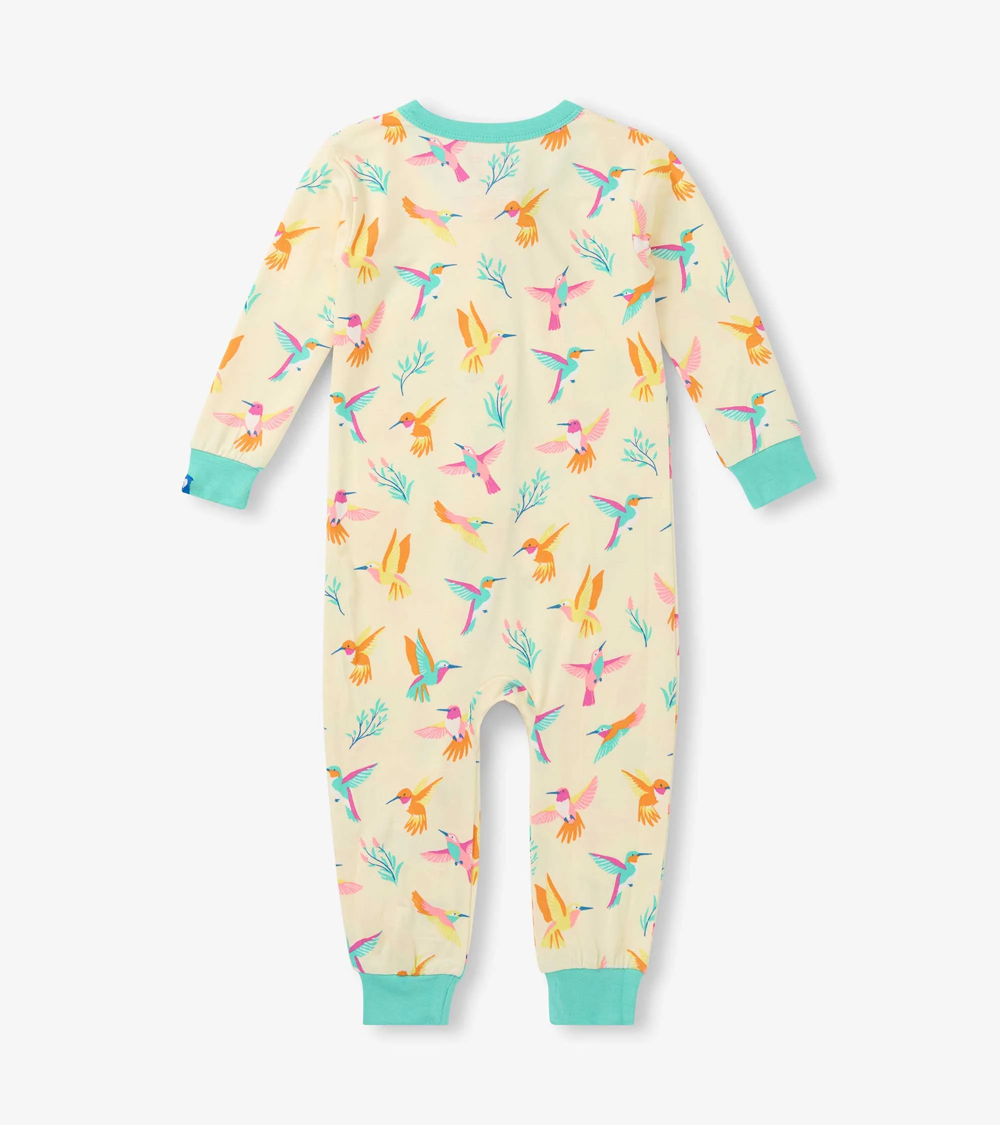 Baby Girls Springtime Hummingbirds Bamboo Sleeper - Image 2
