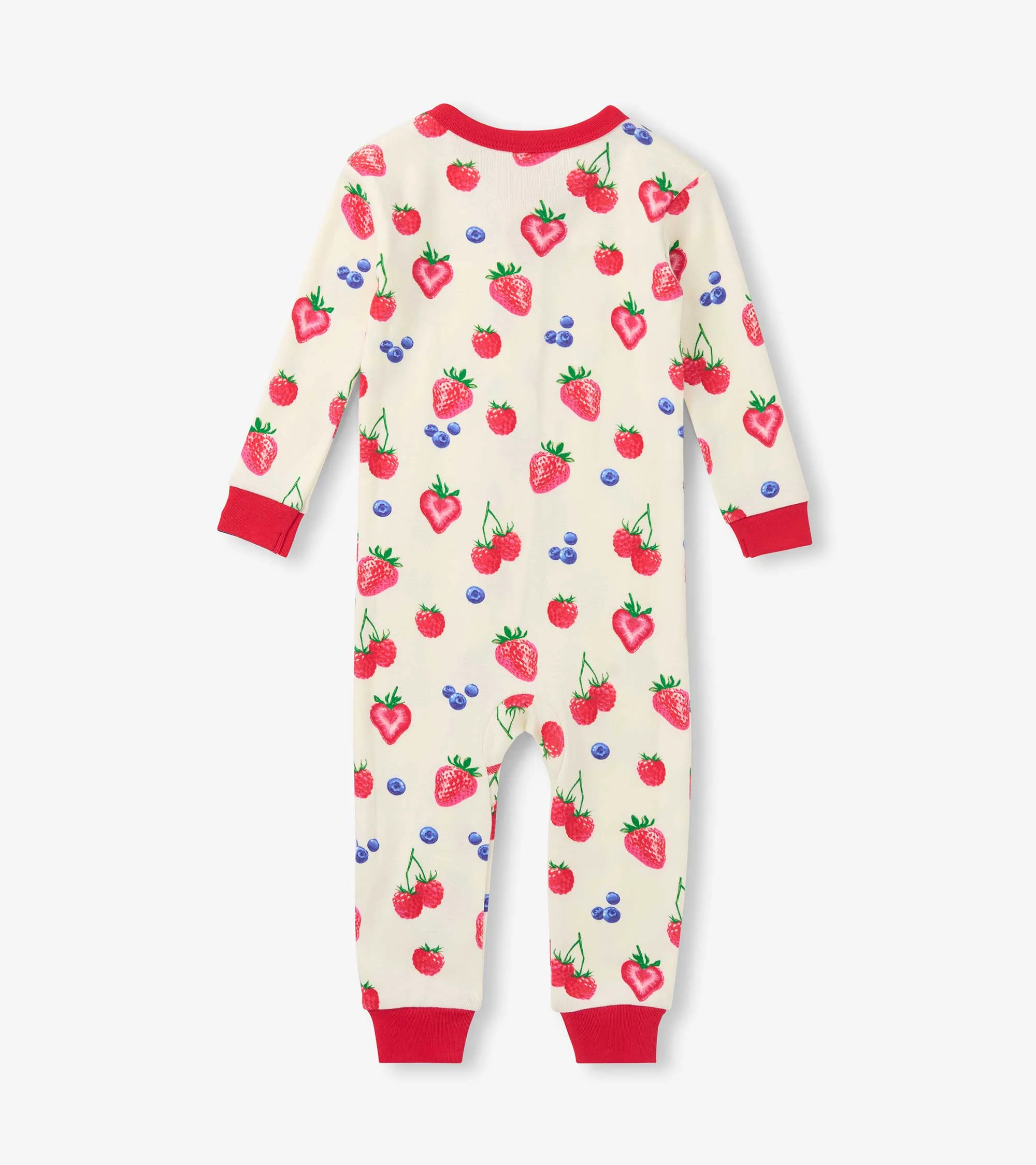 Baby Girls Summer Berries Cotton Sleeper - Image 2