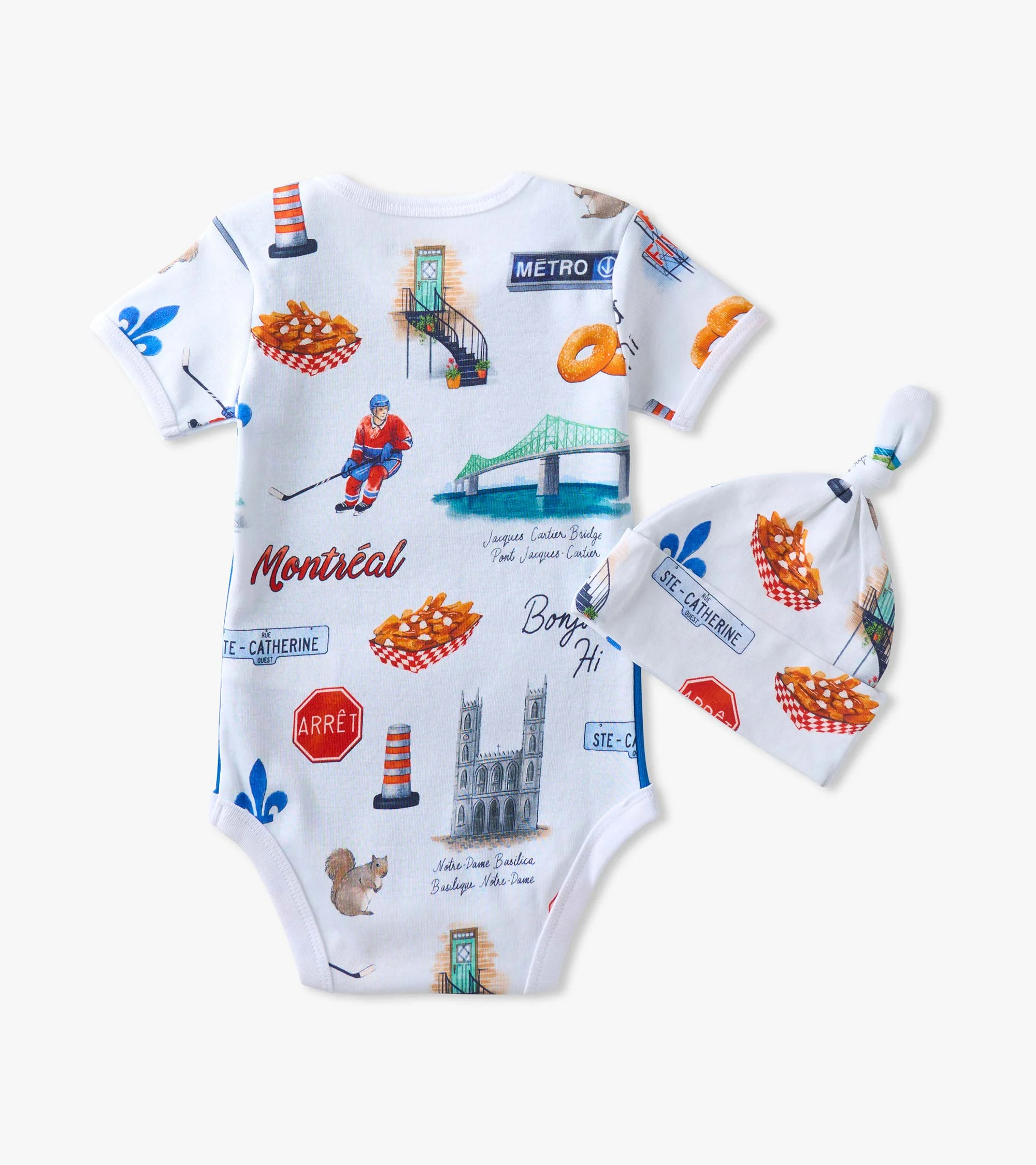 Baby Montreal Bodysuit with Hat - Image 2