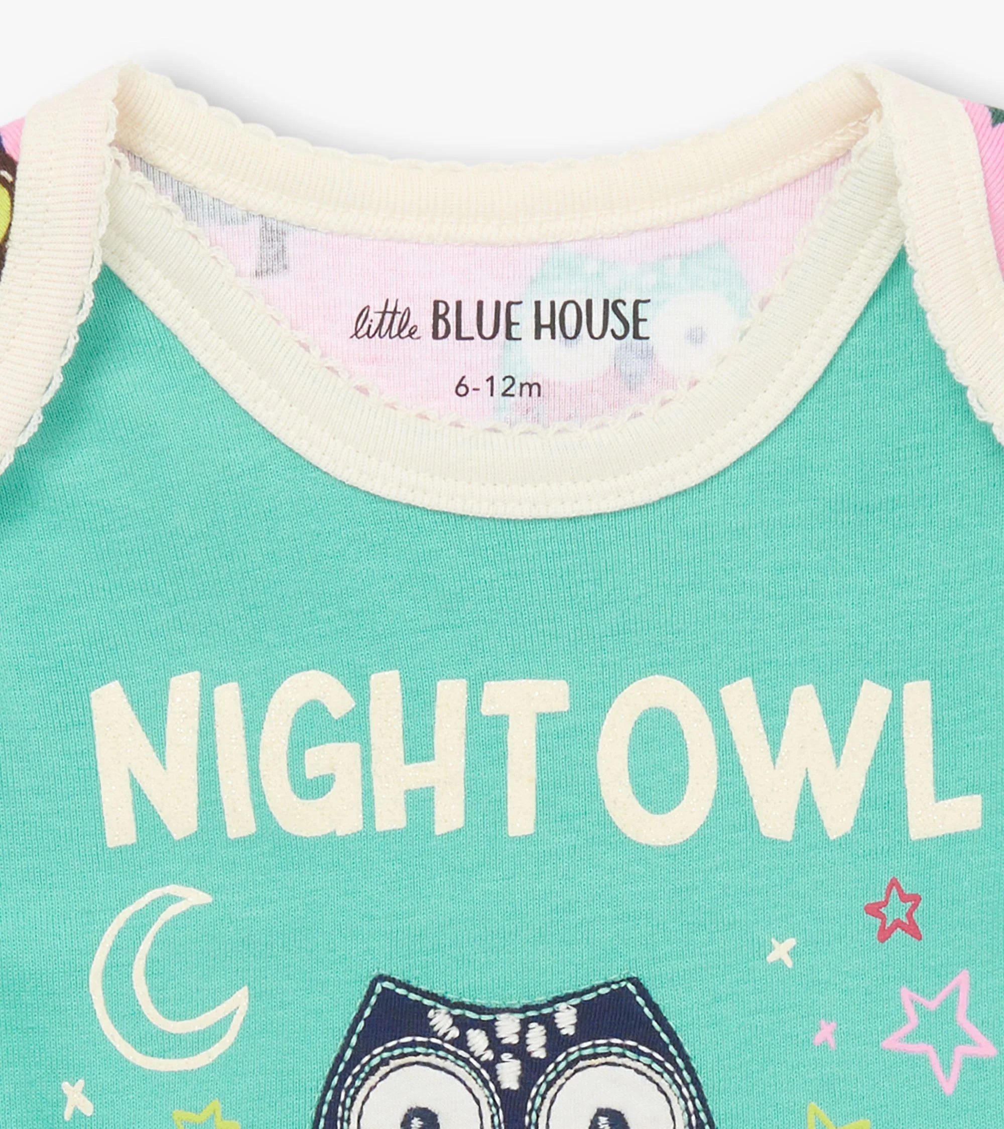 Baby Night Owl Bodysuit & Hat - Image 3