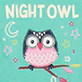 Baby Night Owl Bodysuit & Hat - Image 6