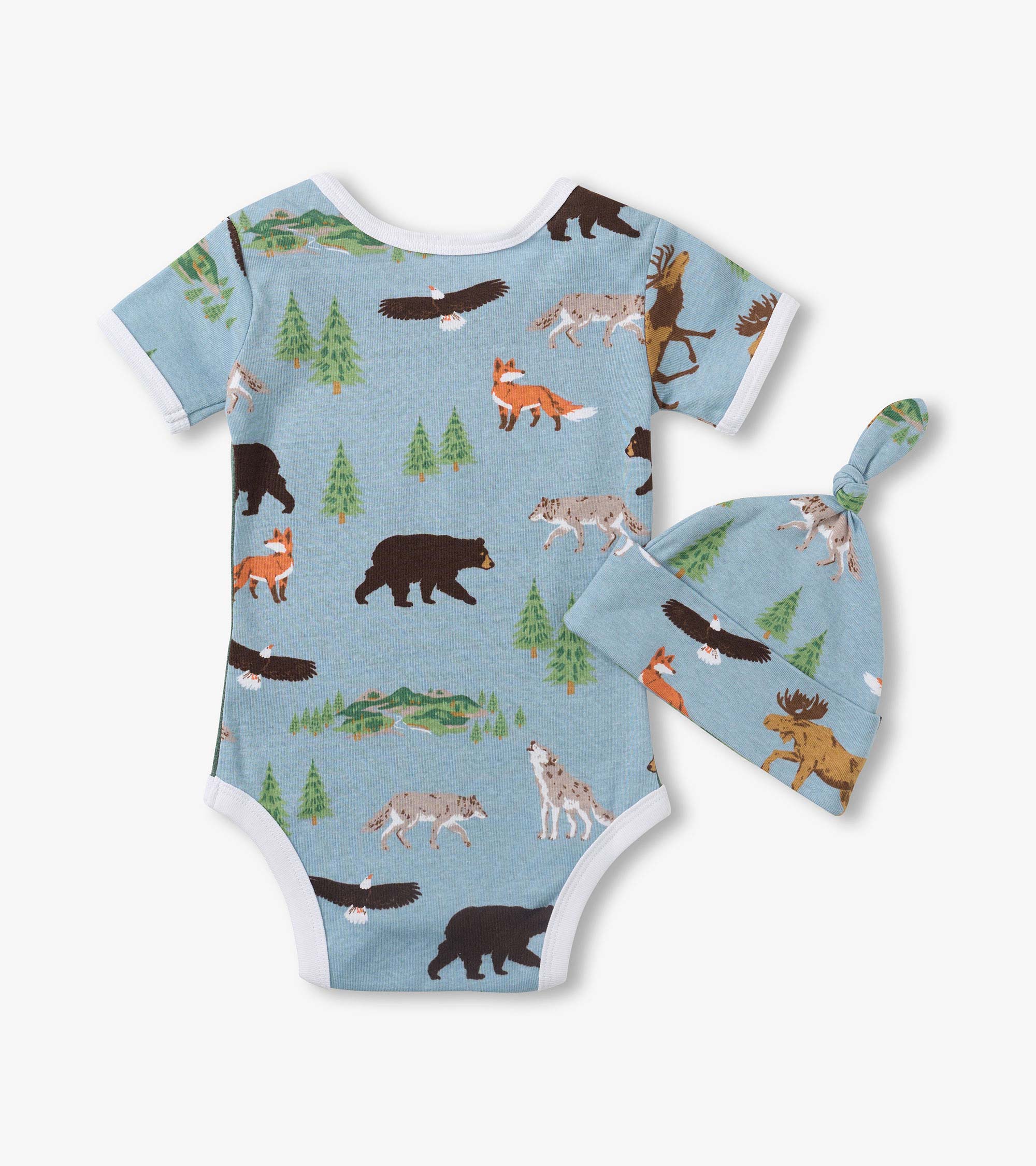 Baby Northern Wilderness Bodysuit With Hat - Image 2
