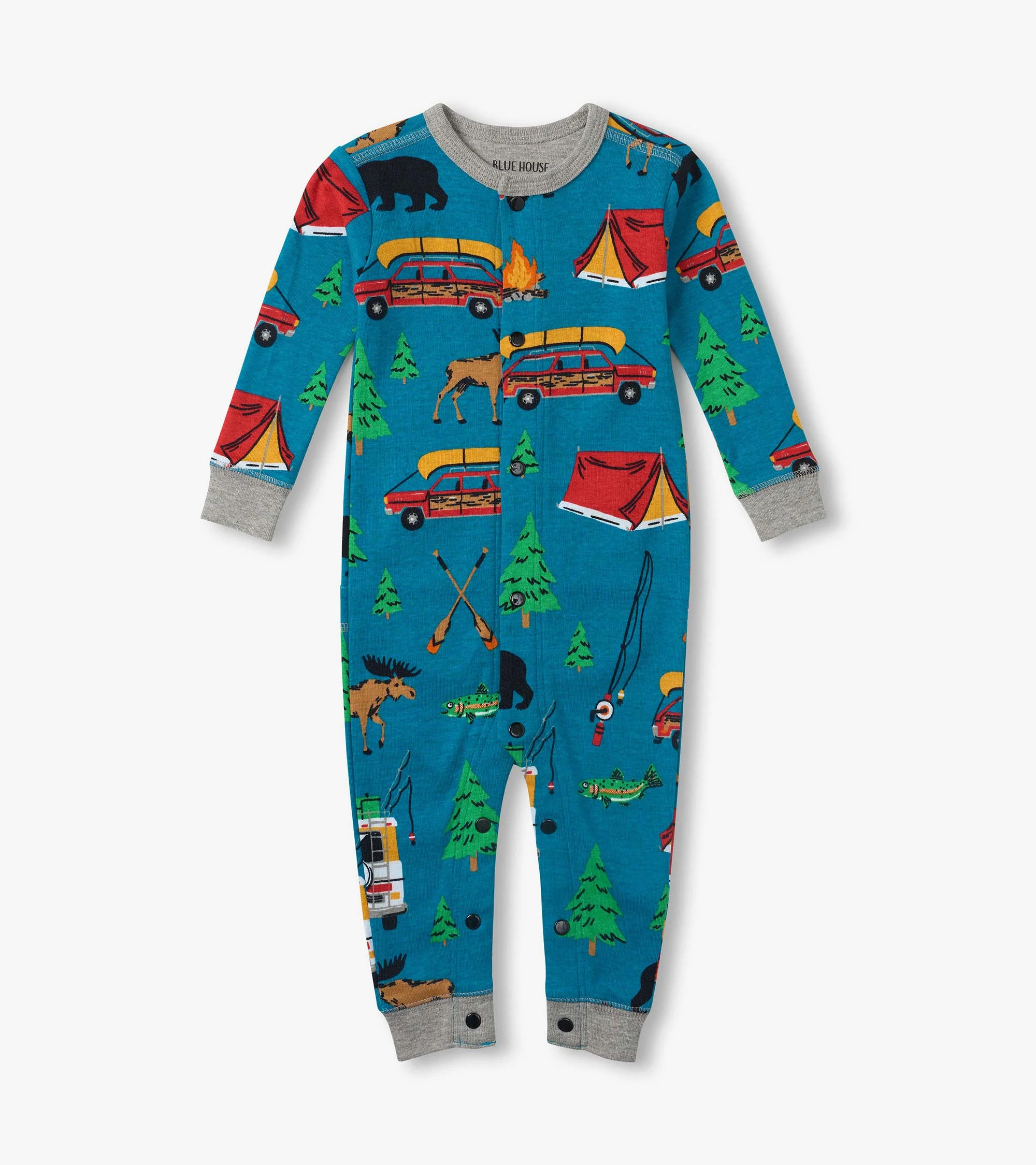 Baby Retro Cabin Onesie - Image 2