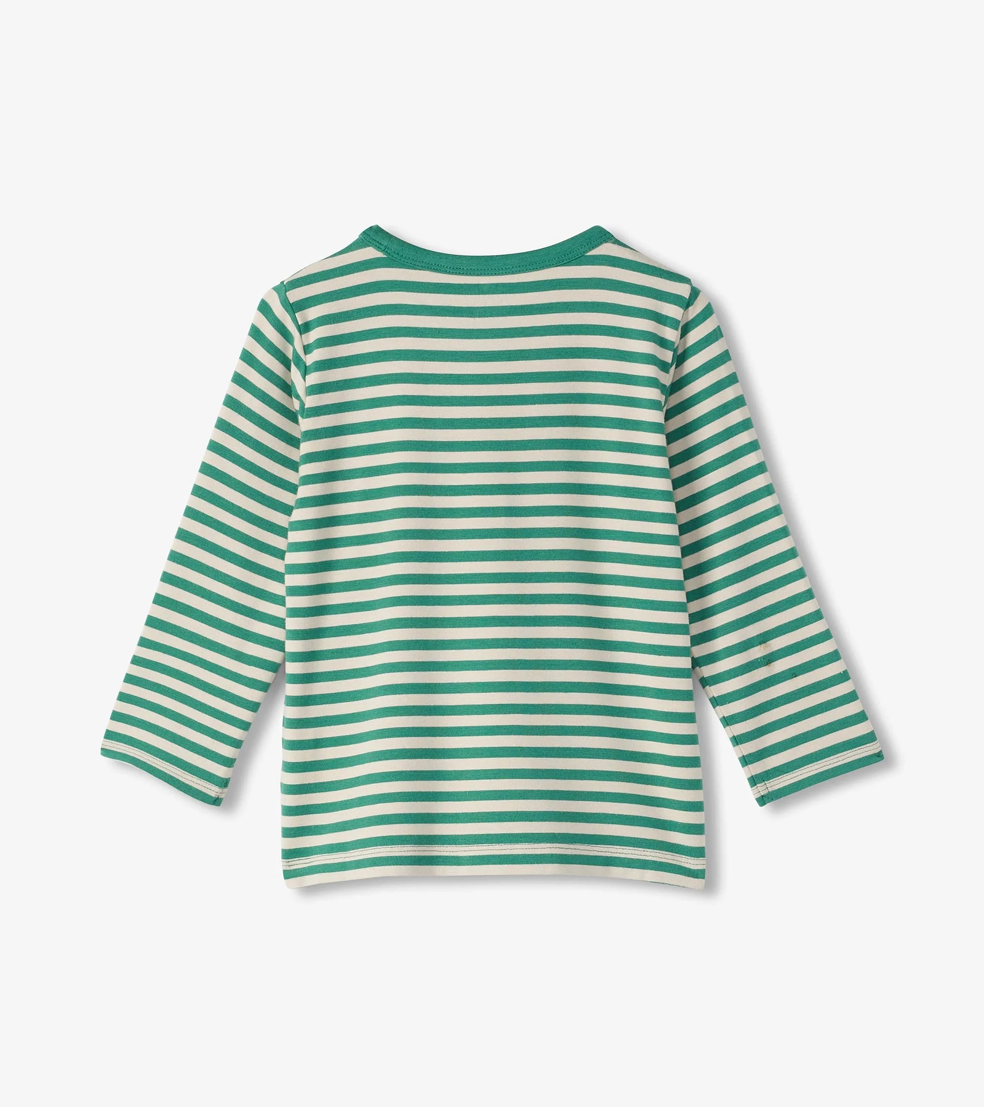 Baby & Toddler Boys Deep Sea Striped Long Sleeve Bamboo T-Shirt - Image 3