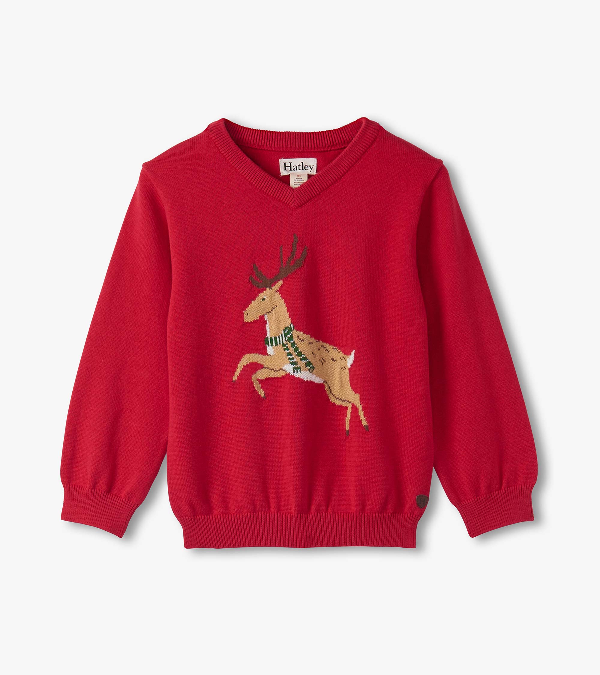 Baby & Toddler Boys Deer V-Neck Sweater
