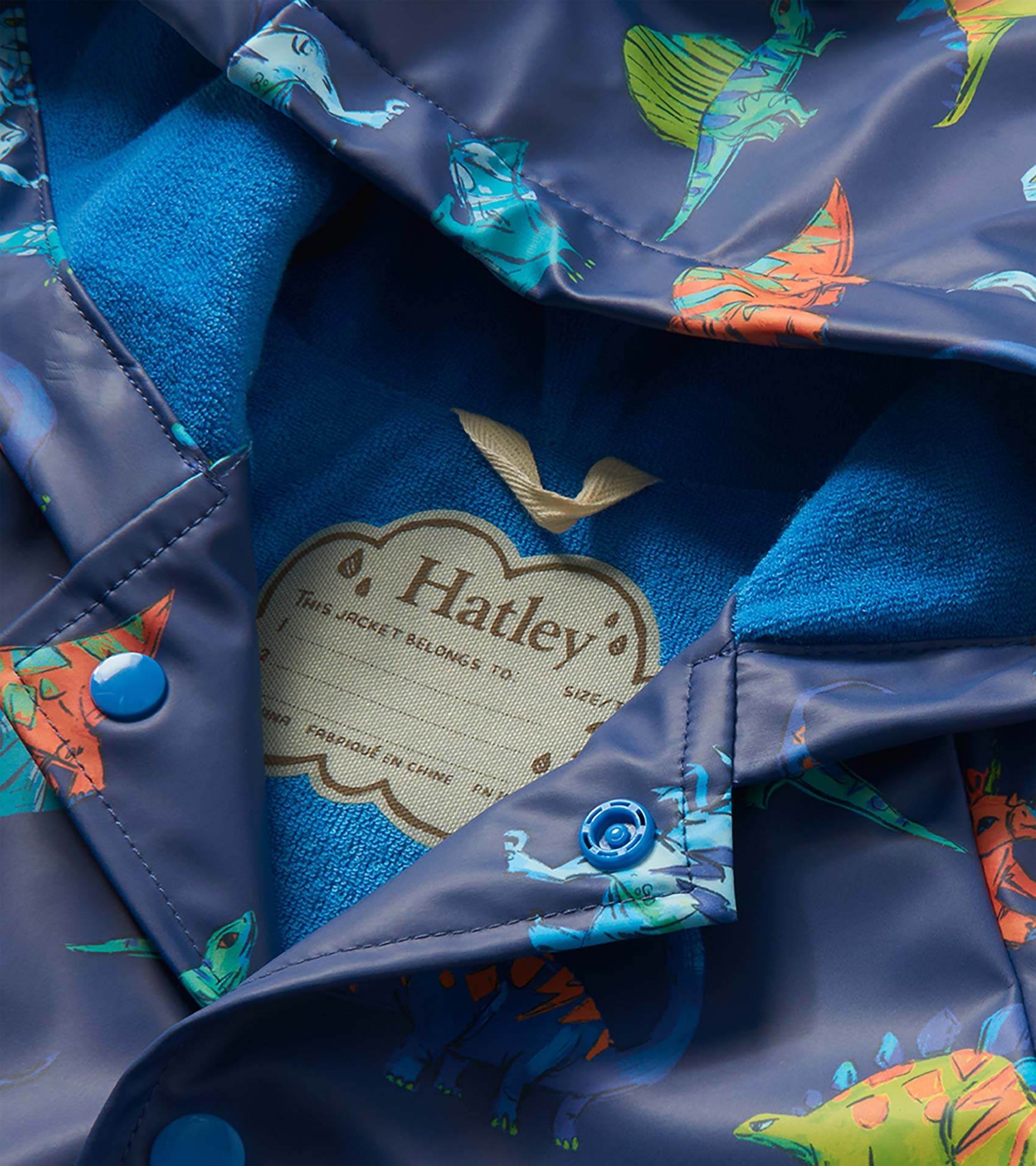 Baby & Toddler Boys Dino Party Button-Up Rain Jacket - Image 5