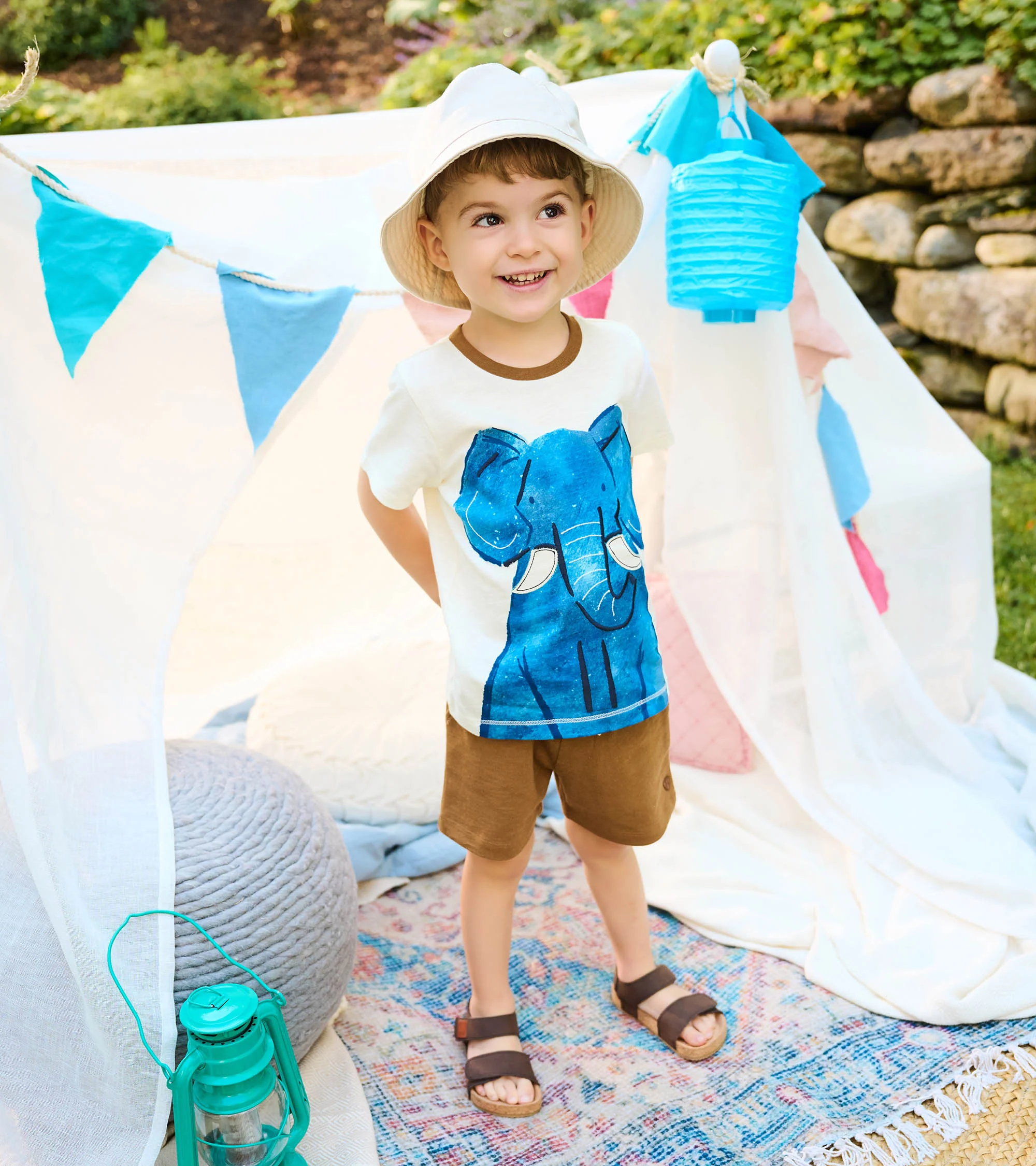 Baby & Toddler Boys Elephant T-Shirt & Shorts Set